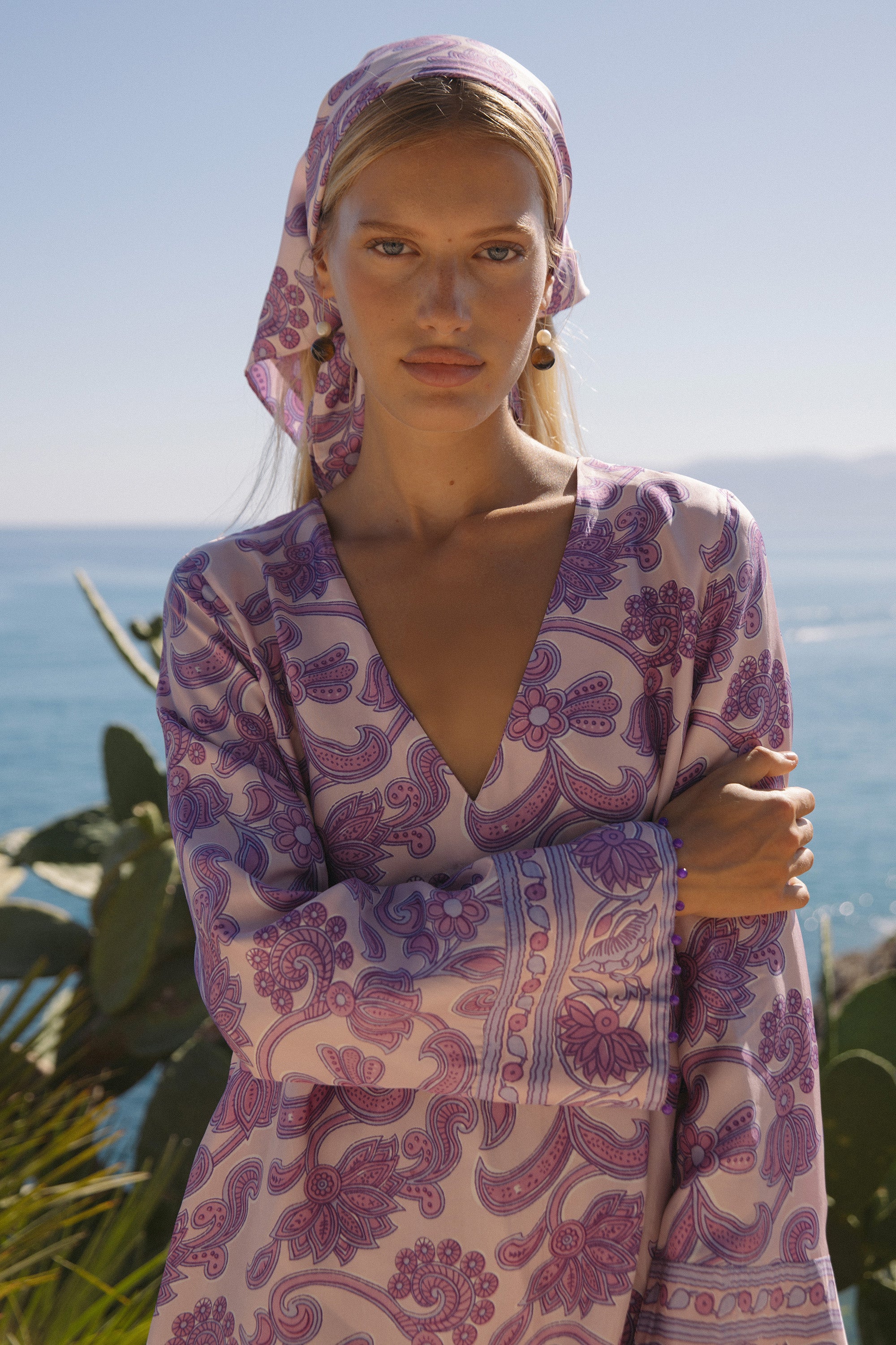 Jaya Dress - Brocade Amethyst
