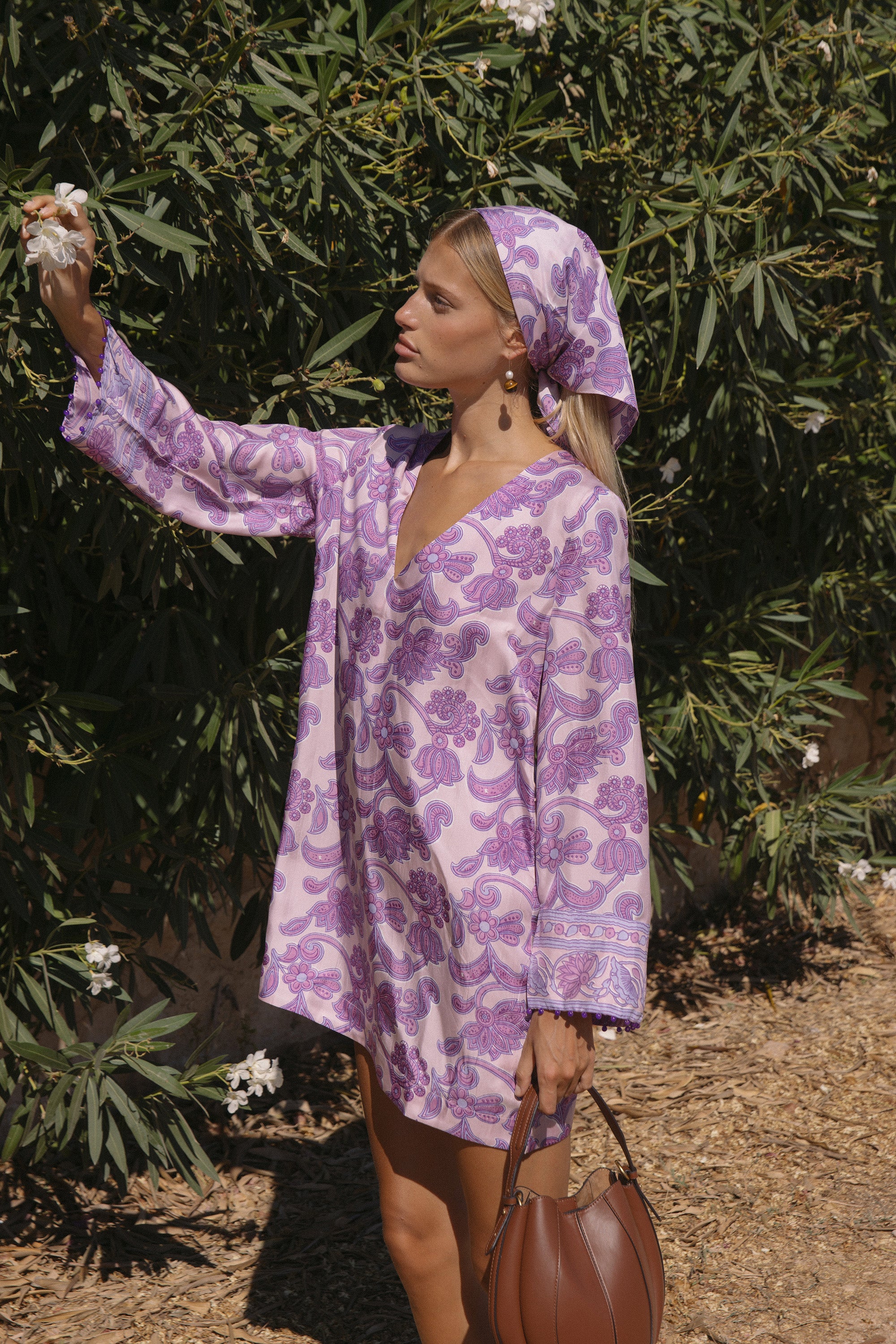 Jaya Dress - Brocade Amethyst