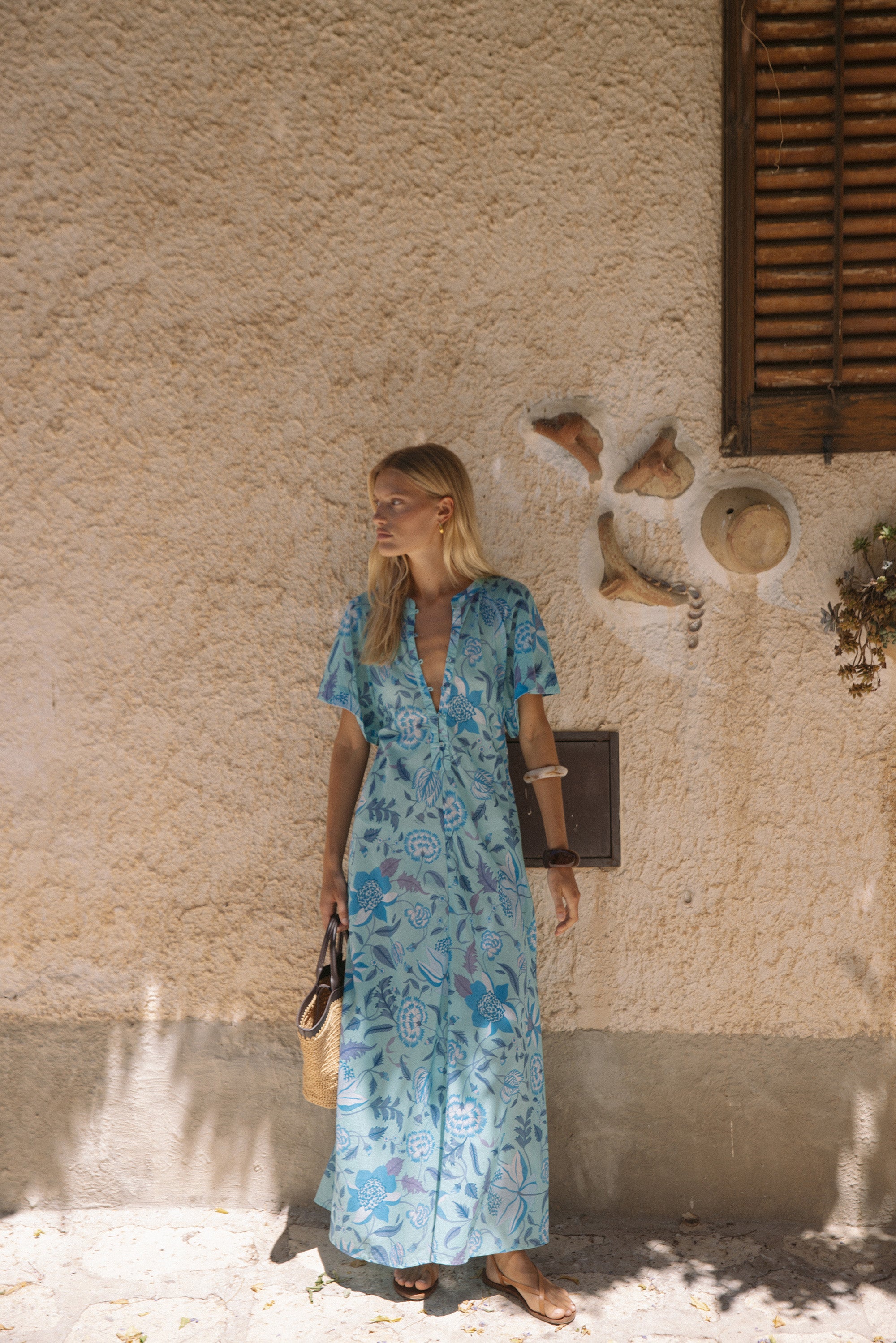 Marin Dress - Shellflower Blue