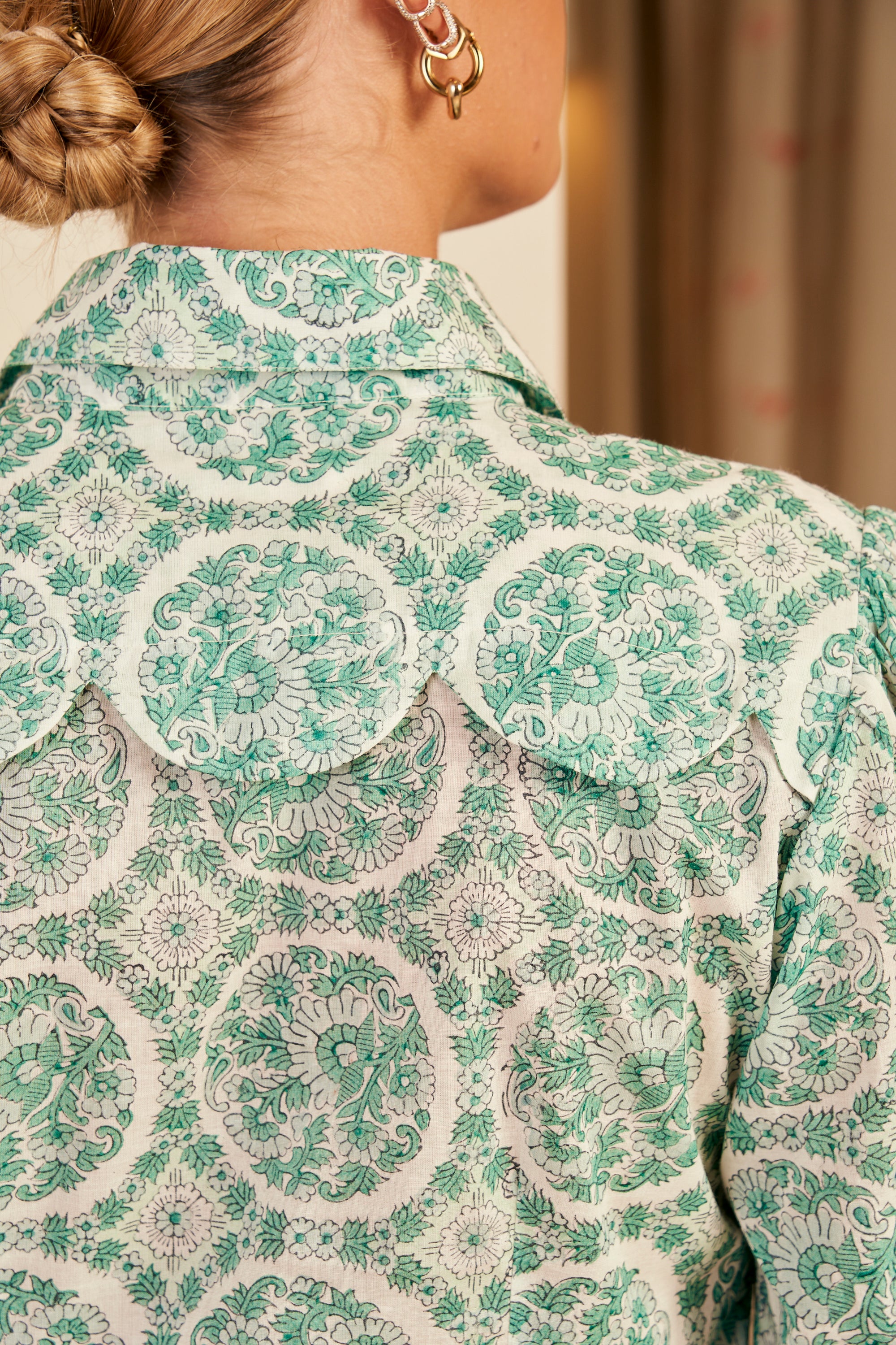 Evelyn Long Sleeve Fitted Shirt, Rockpool