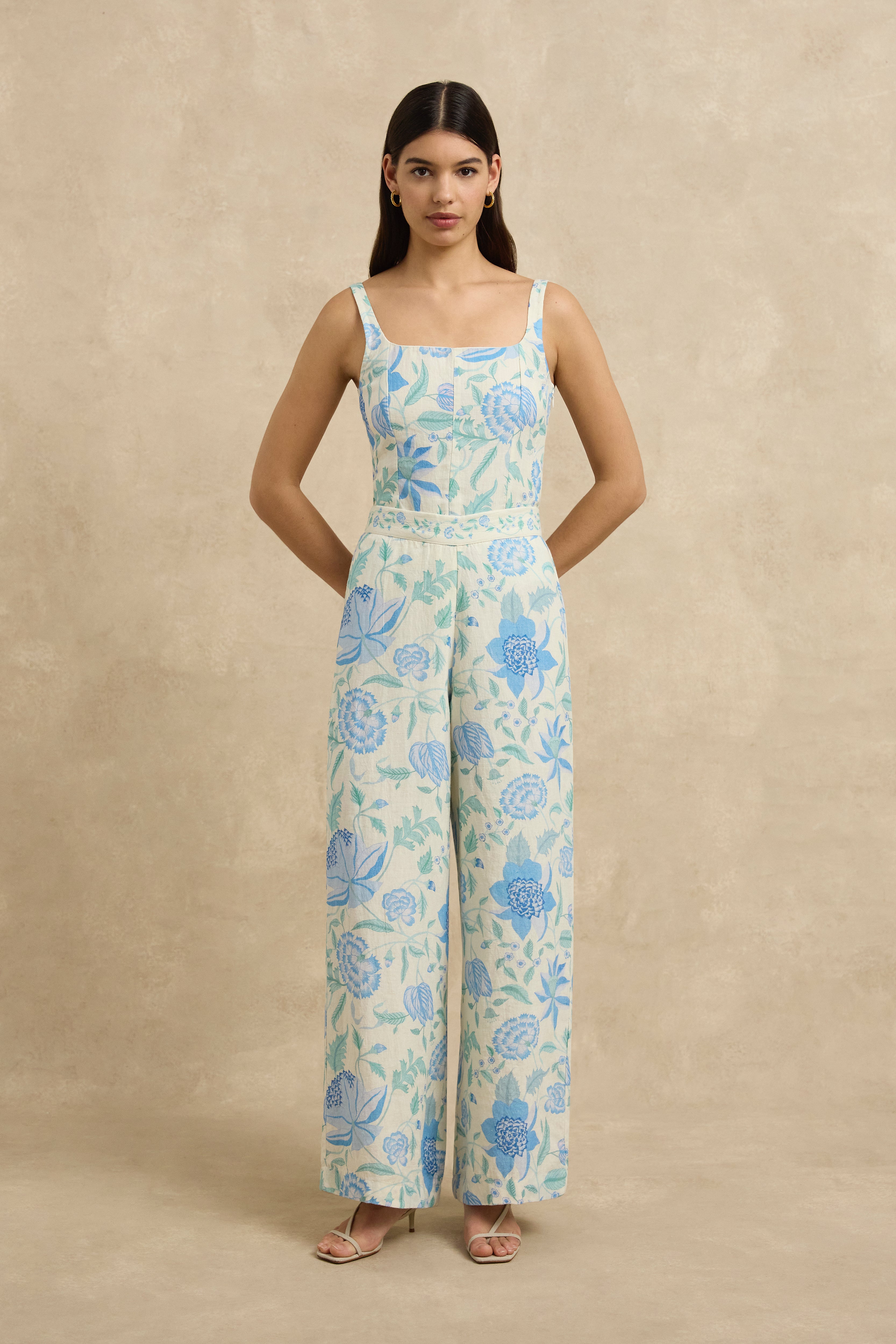 Roshi Pant - Shellflower Ivory