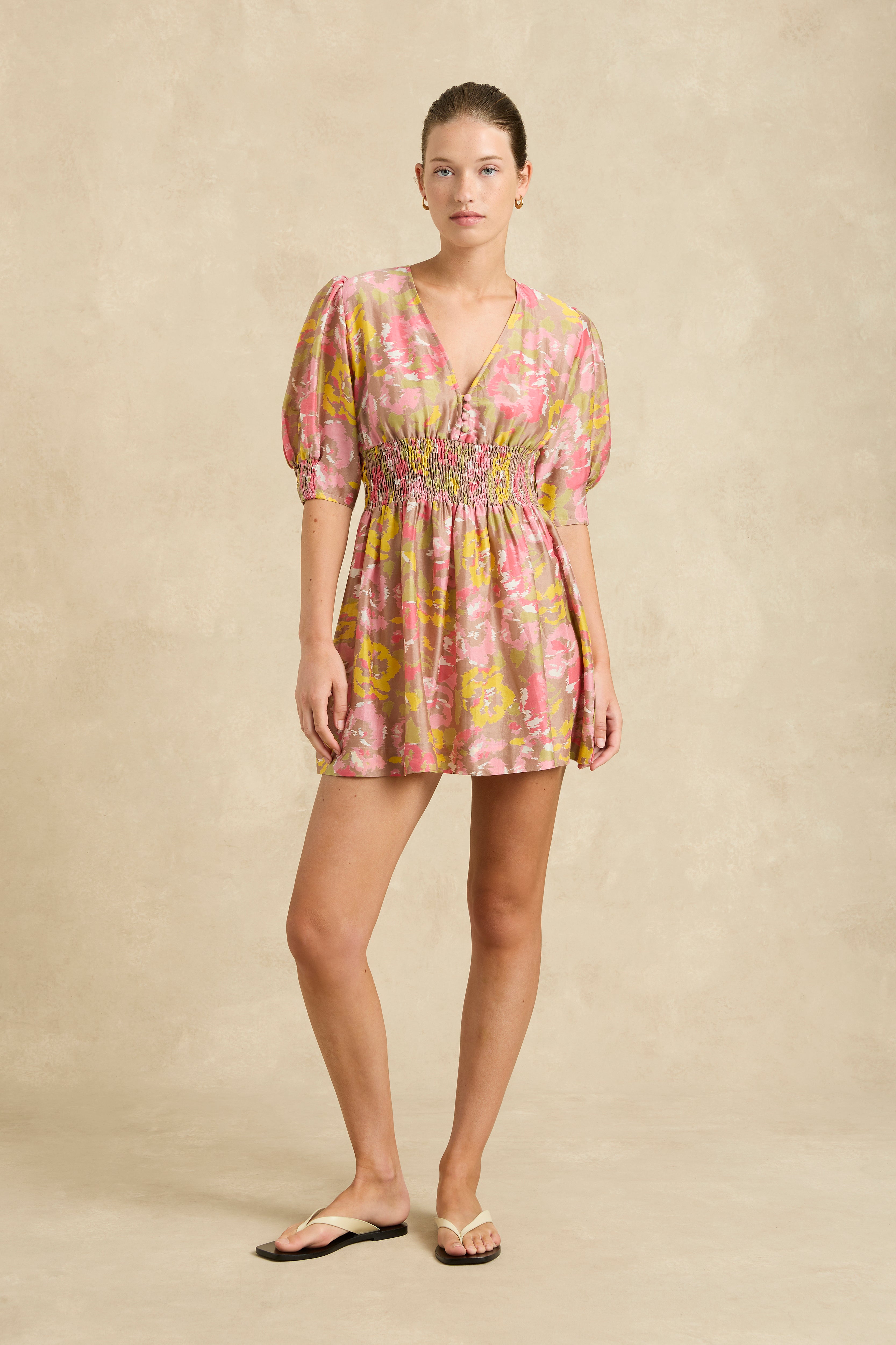 Anna Dress - Haze Stone