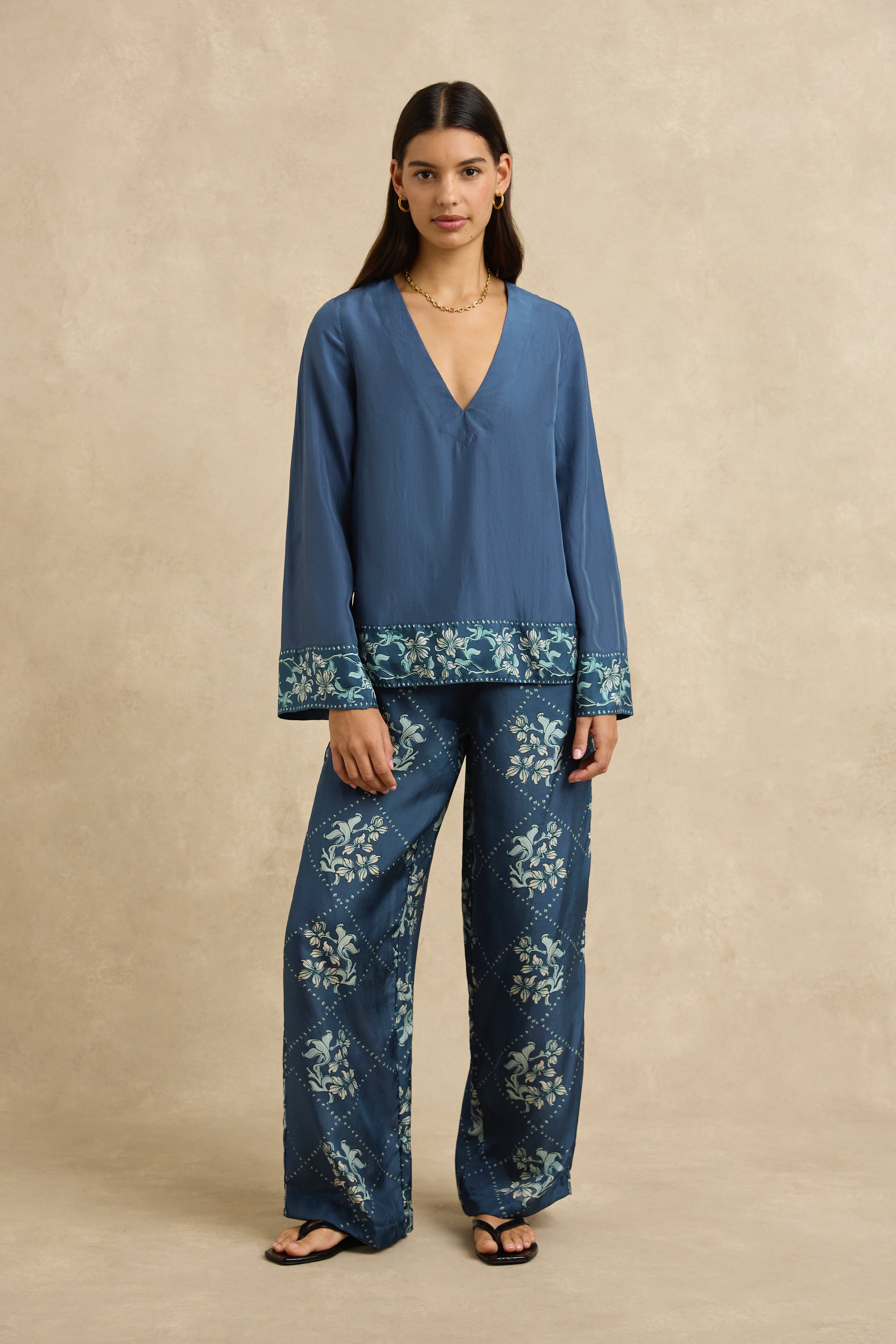 Azra Pant - Jasmine Blue