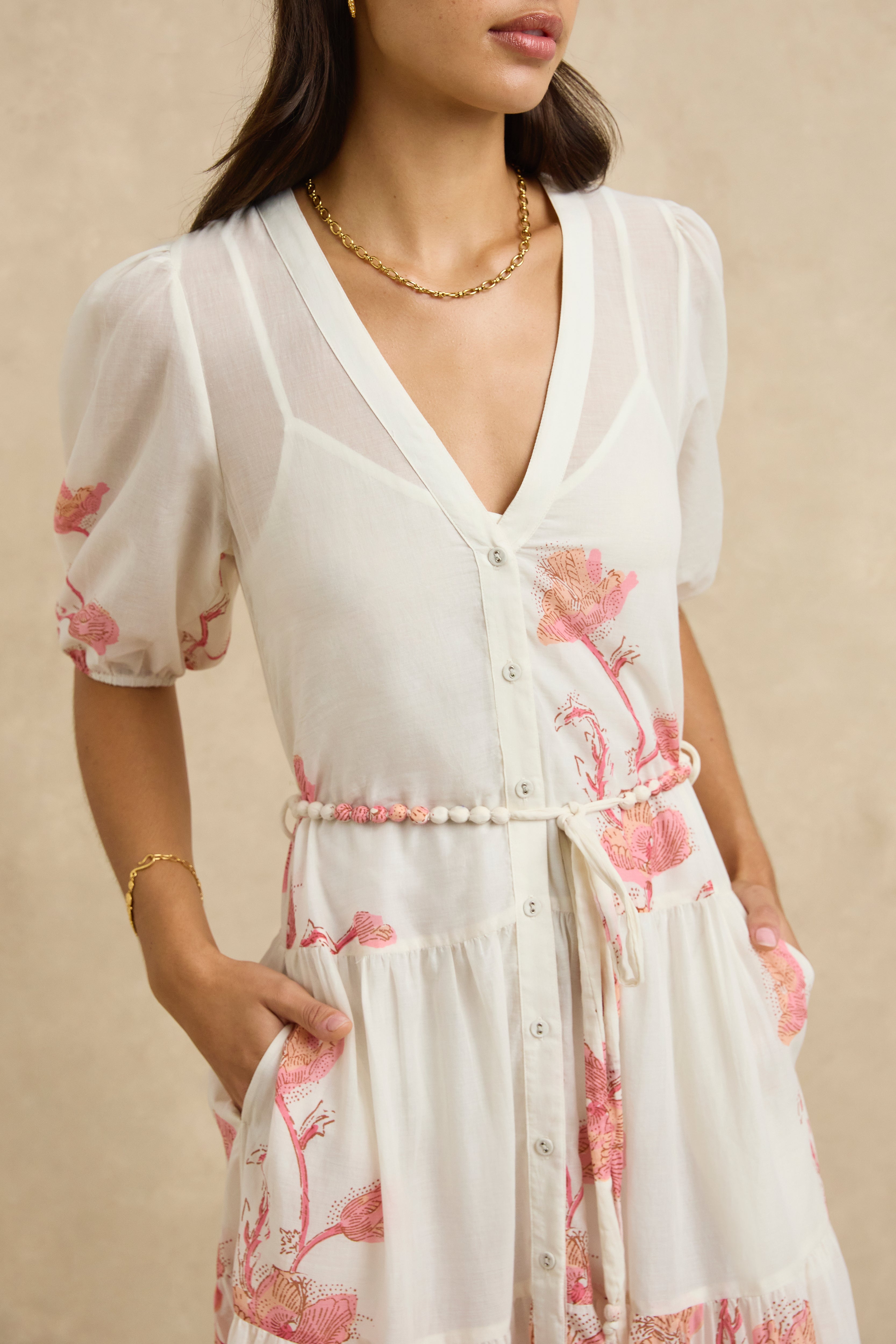 Anyeta Dress - Hibiscus Bloom Pink