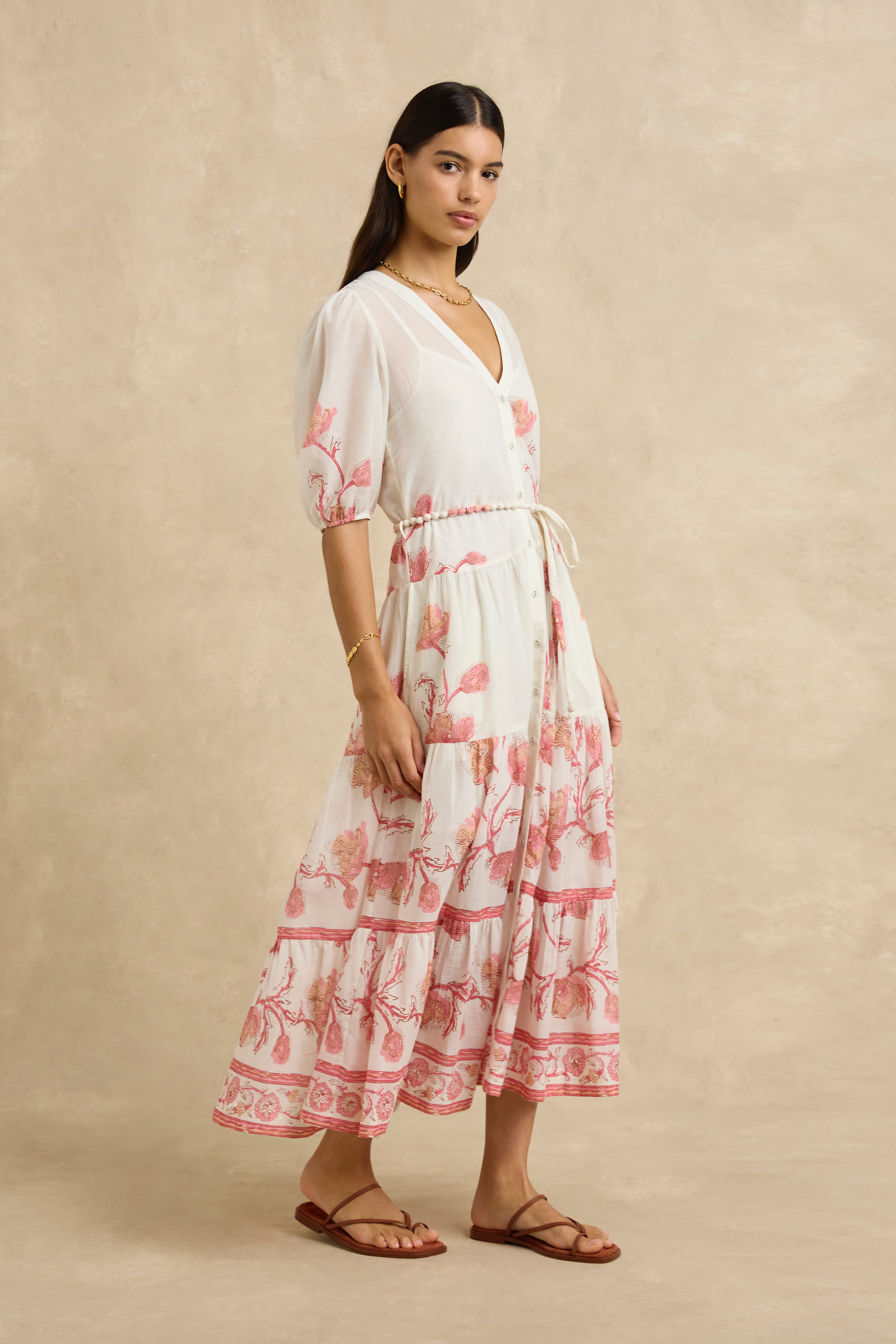 Anyeta Dress - Hibiscus Bloom Pink