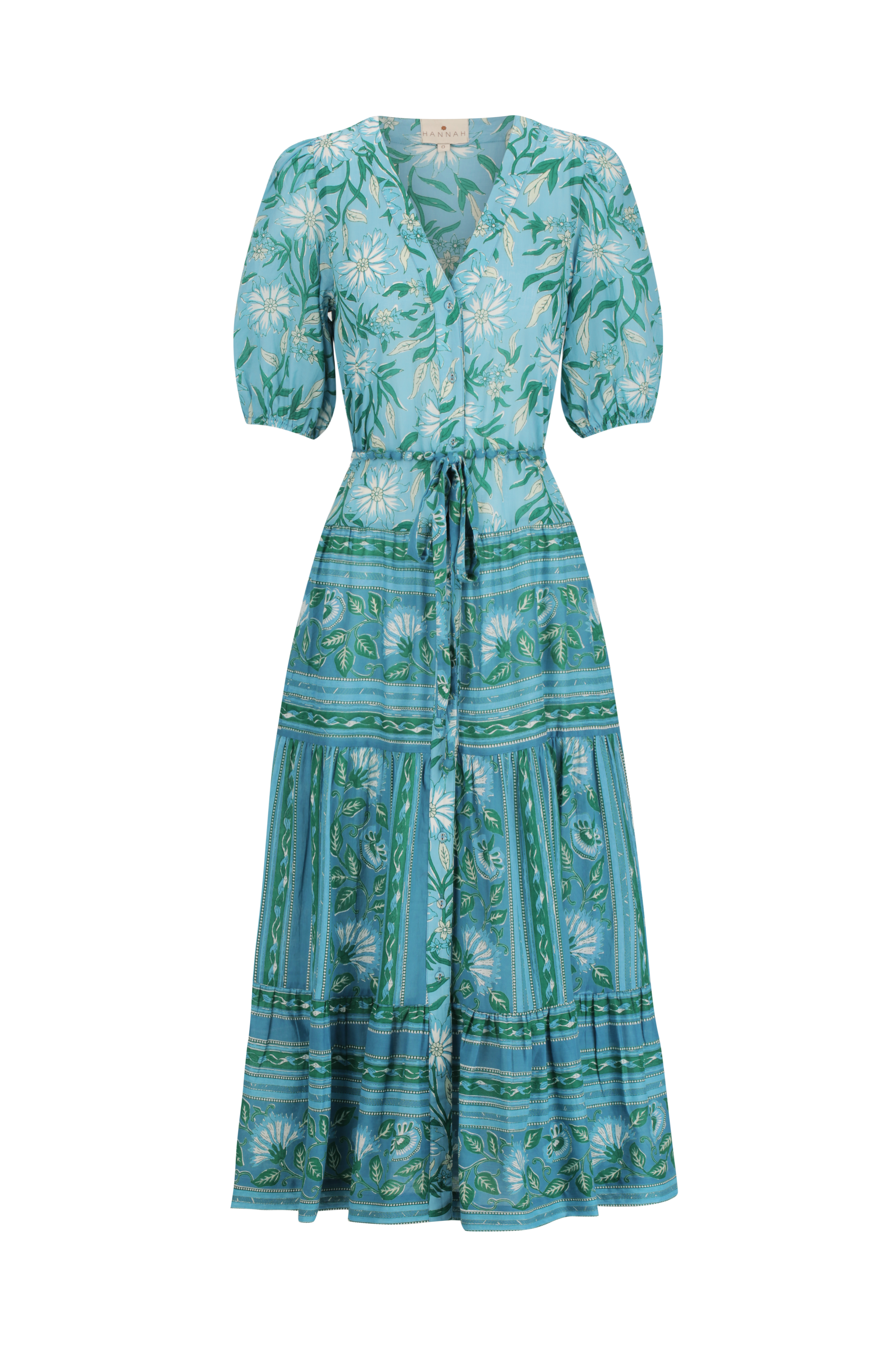 Anyeta Dress - Spring Daisy Blue
