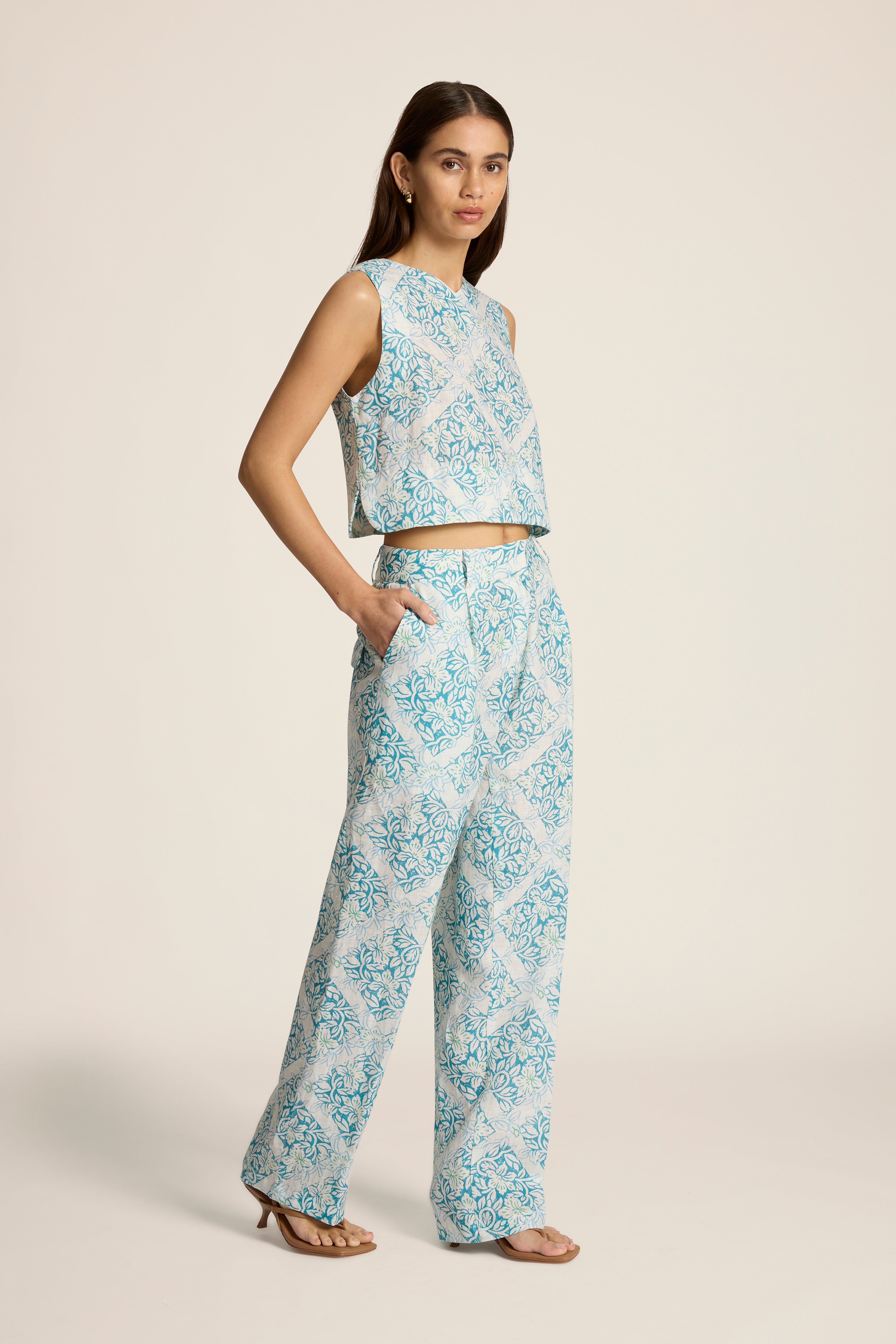 Nevelson Pant - Lantana Azure