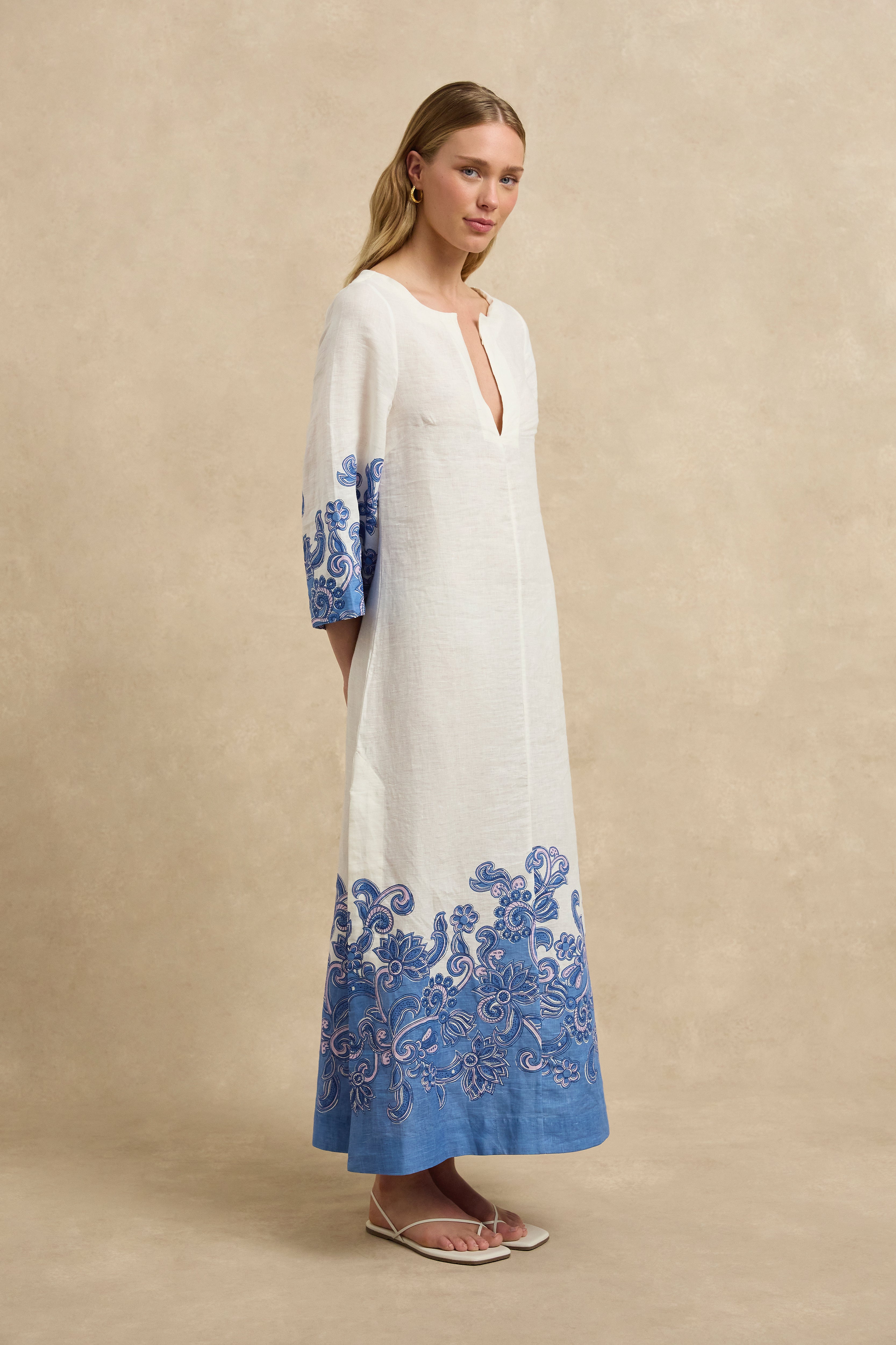 Ariya Kaftan - Brocade Azul