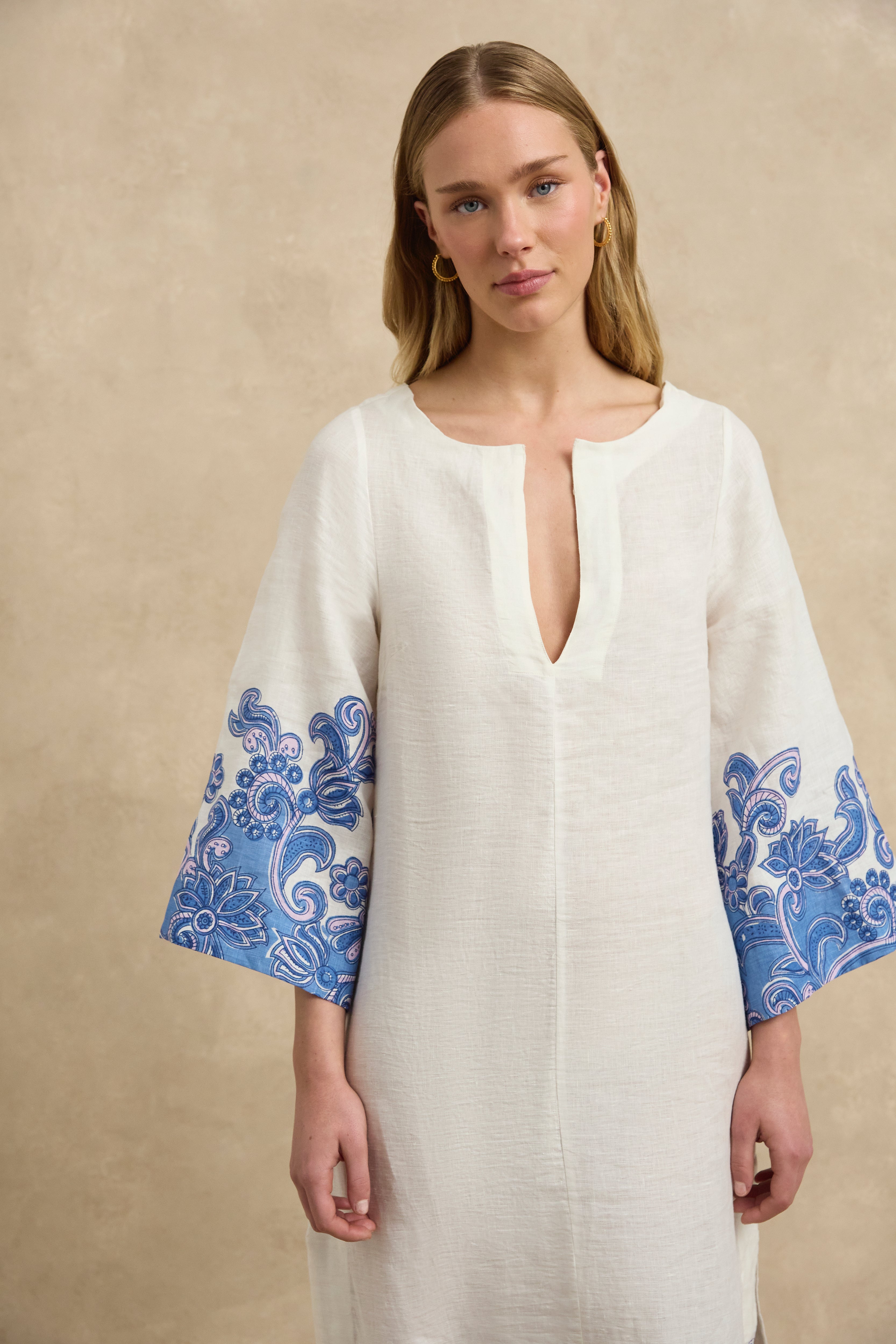 Ariya Kaftan - Brocade Azul