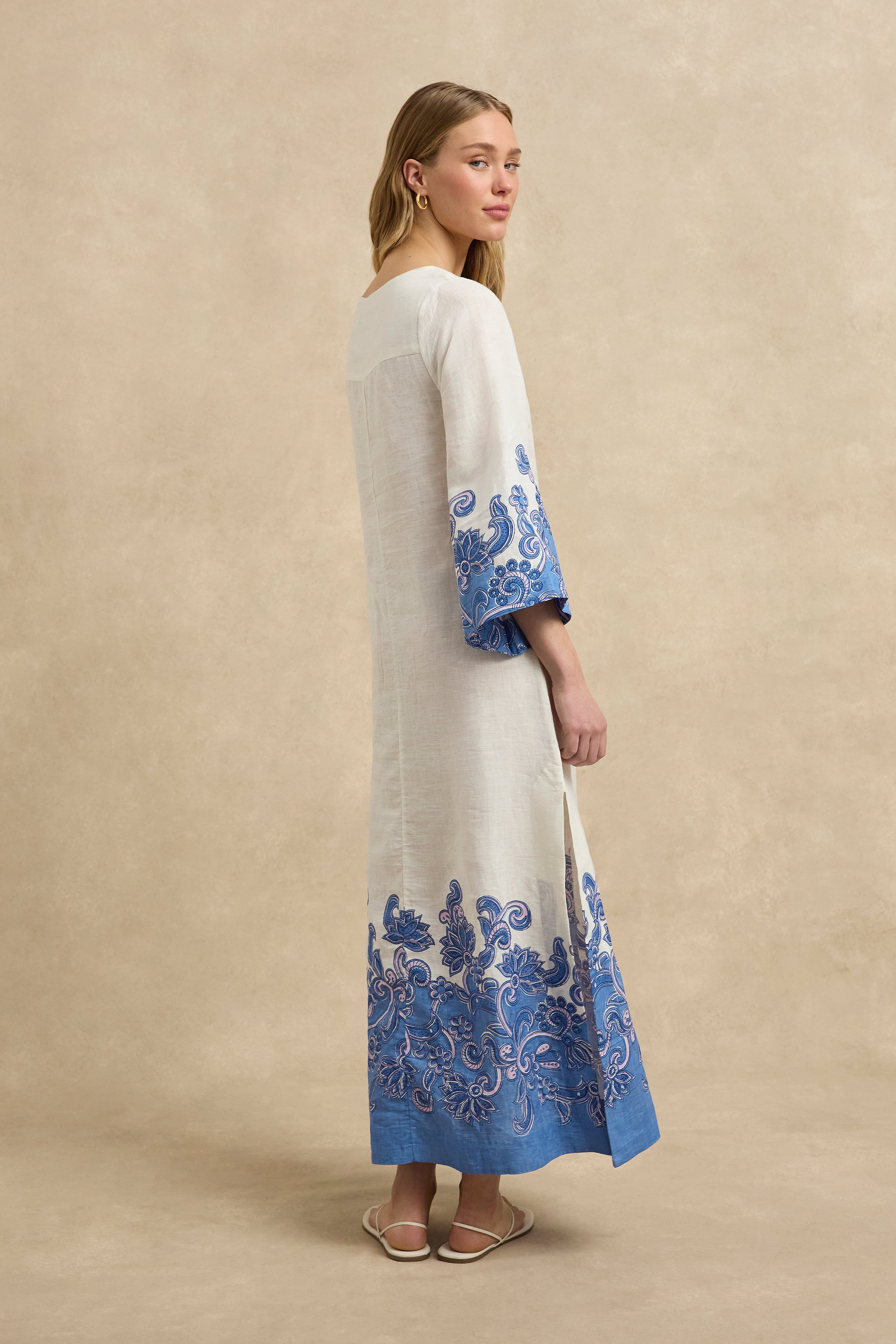Ariya Kaftan - Brocade Azul