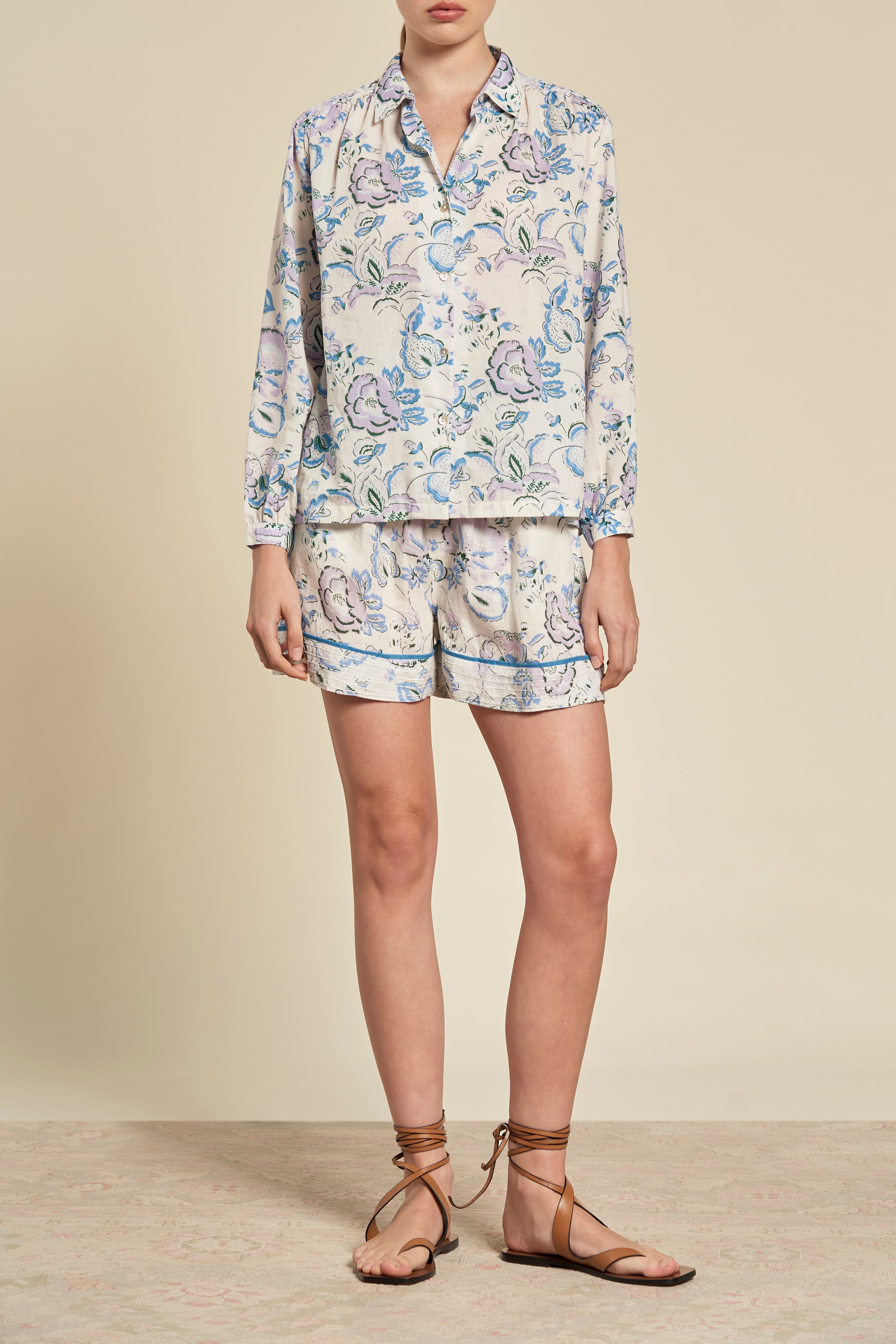 Athena Blouse - Celeste