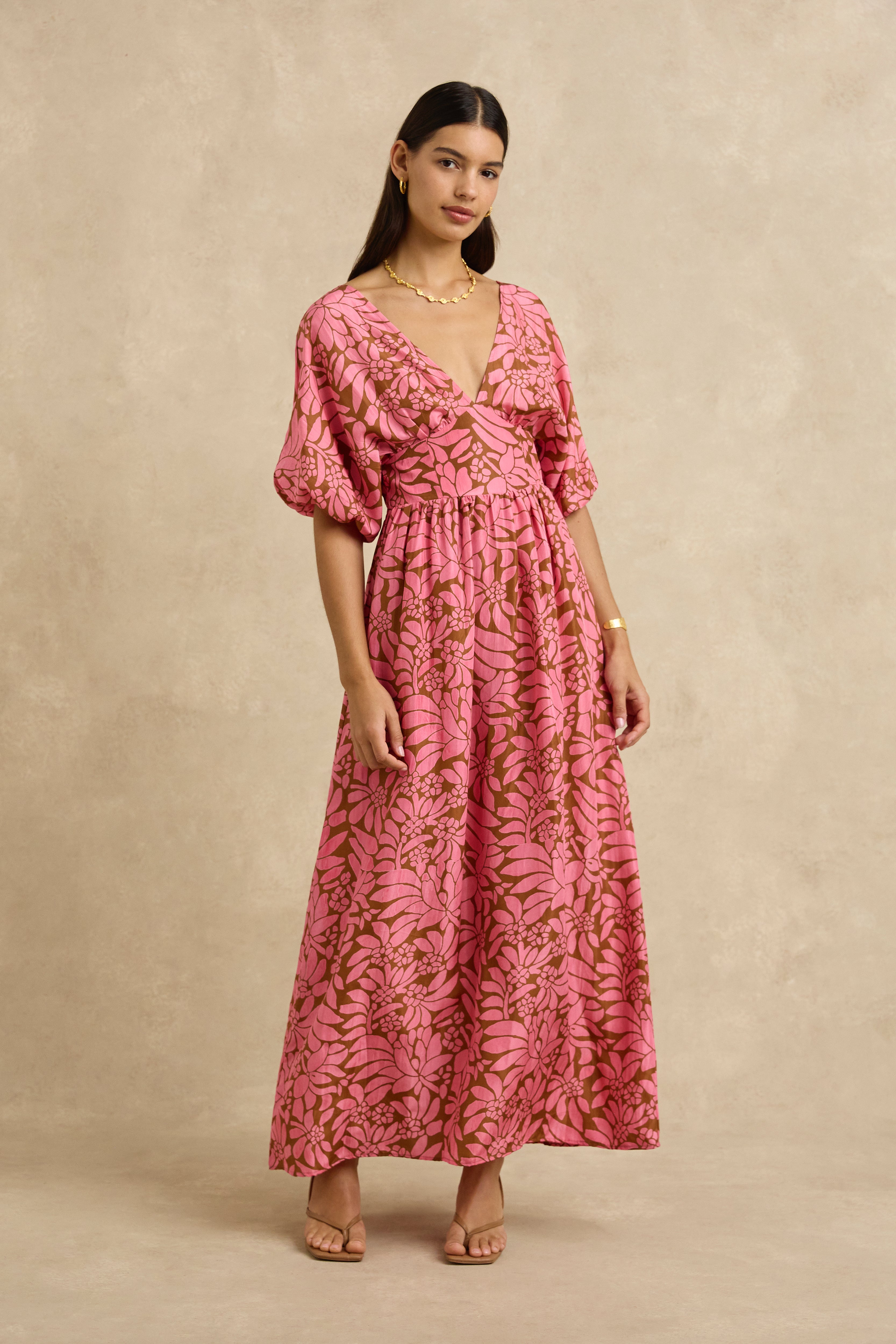 Clara Dress - Crocus Rosewood