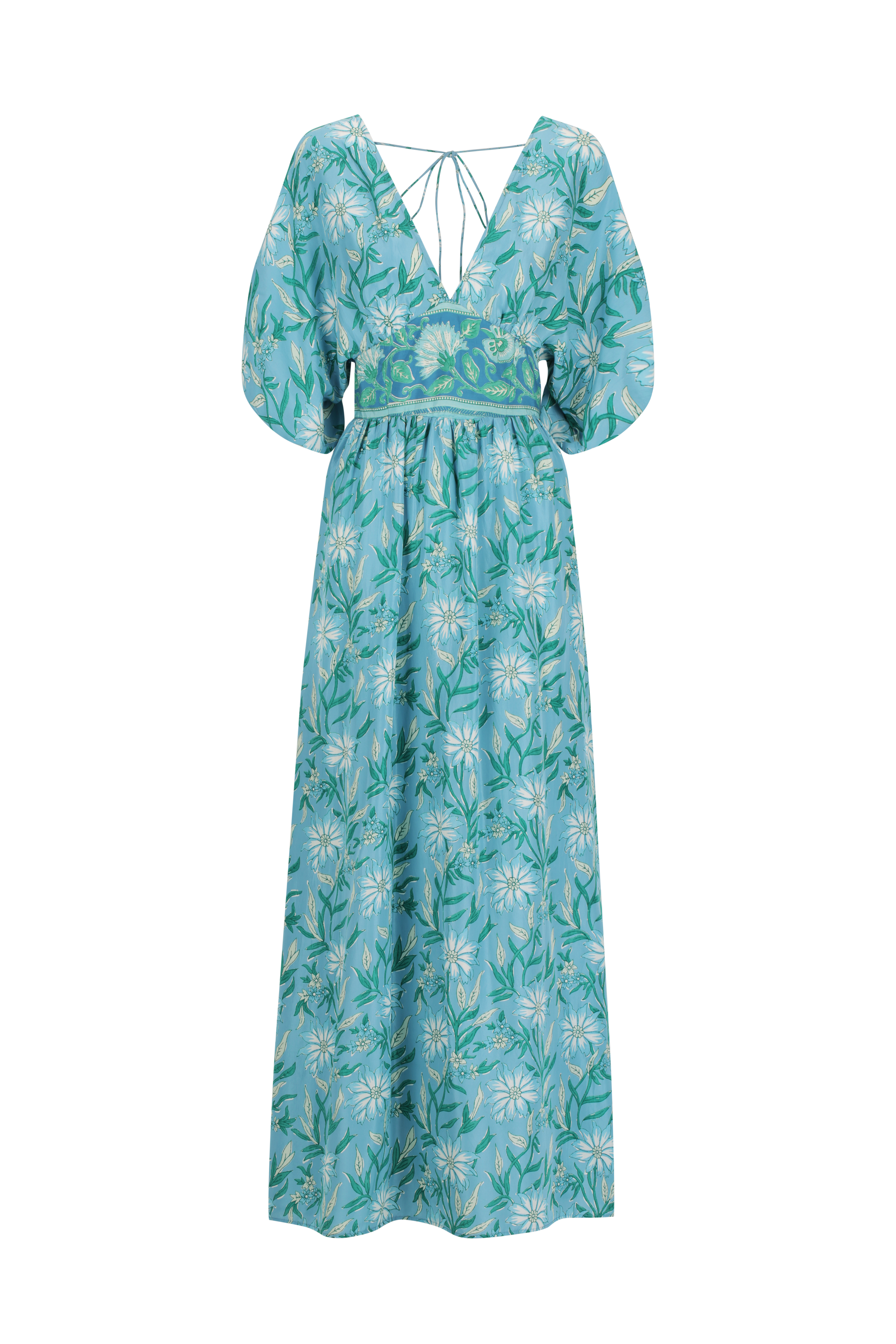 Clara Dress - Spring Daisy Blue
