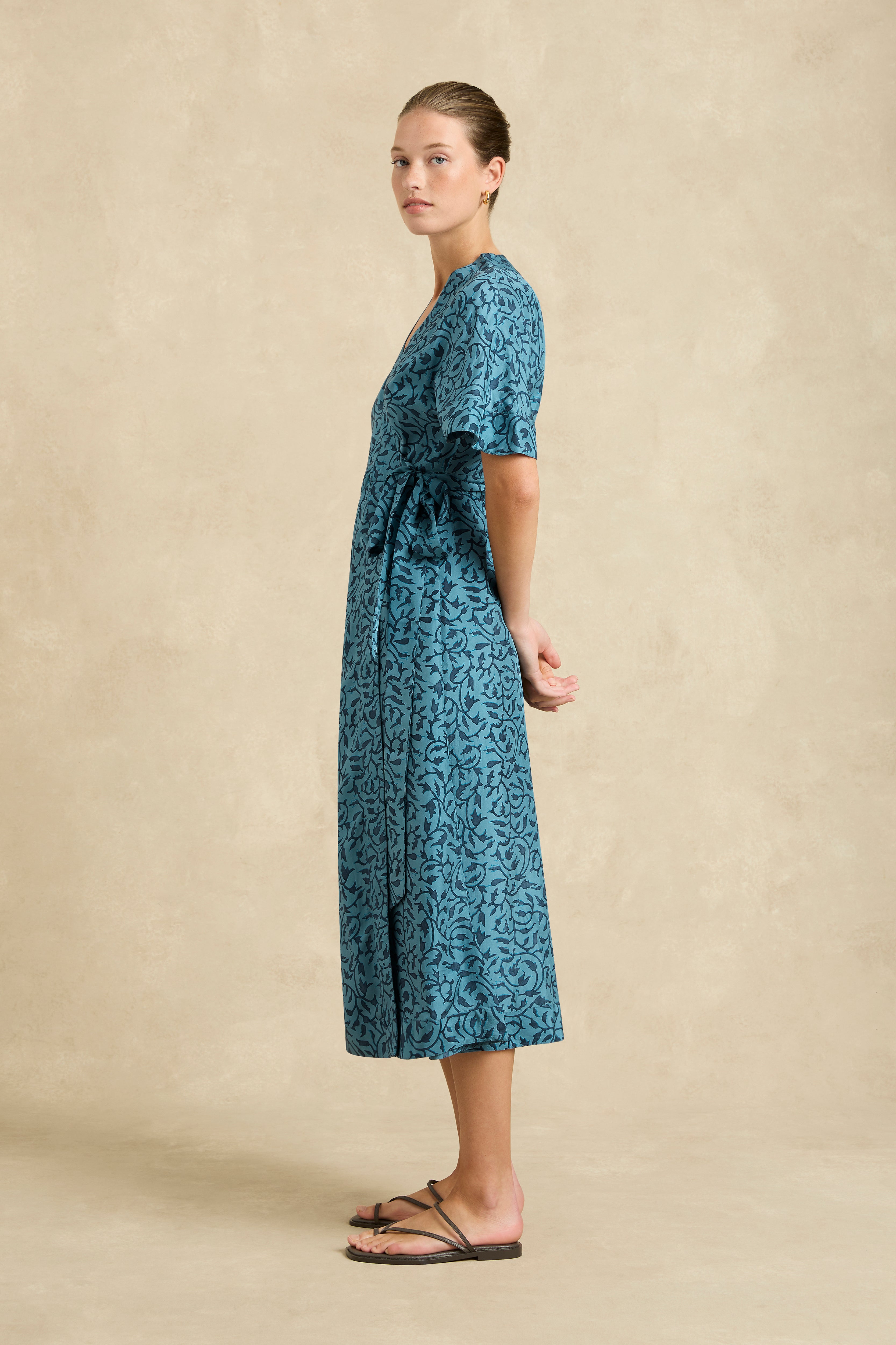 Clementine Dress - Midnight Vine Indigo