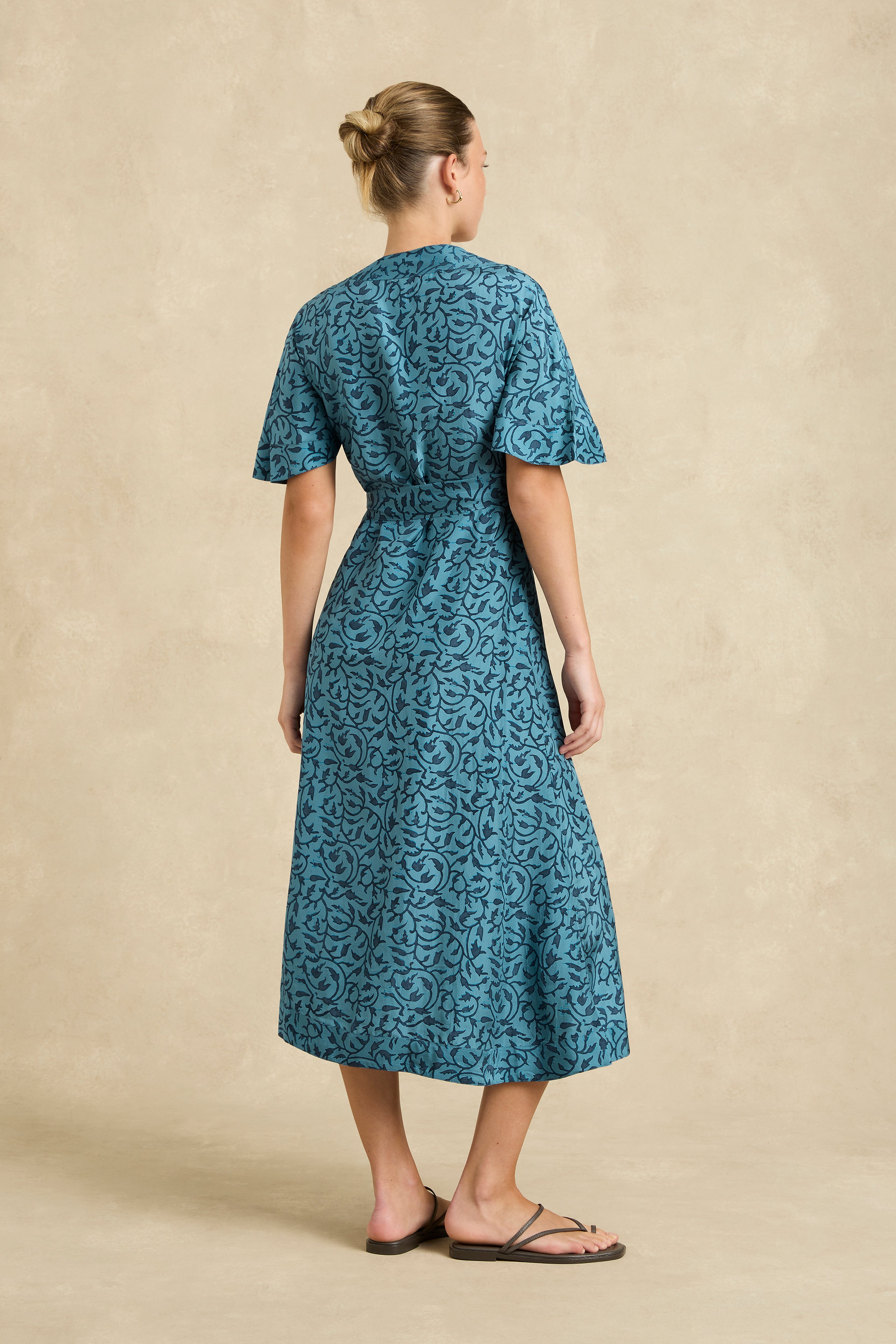 Clementine Dress - Midnight Vine Indigo