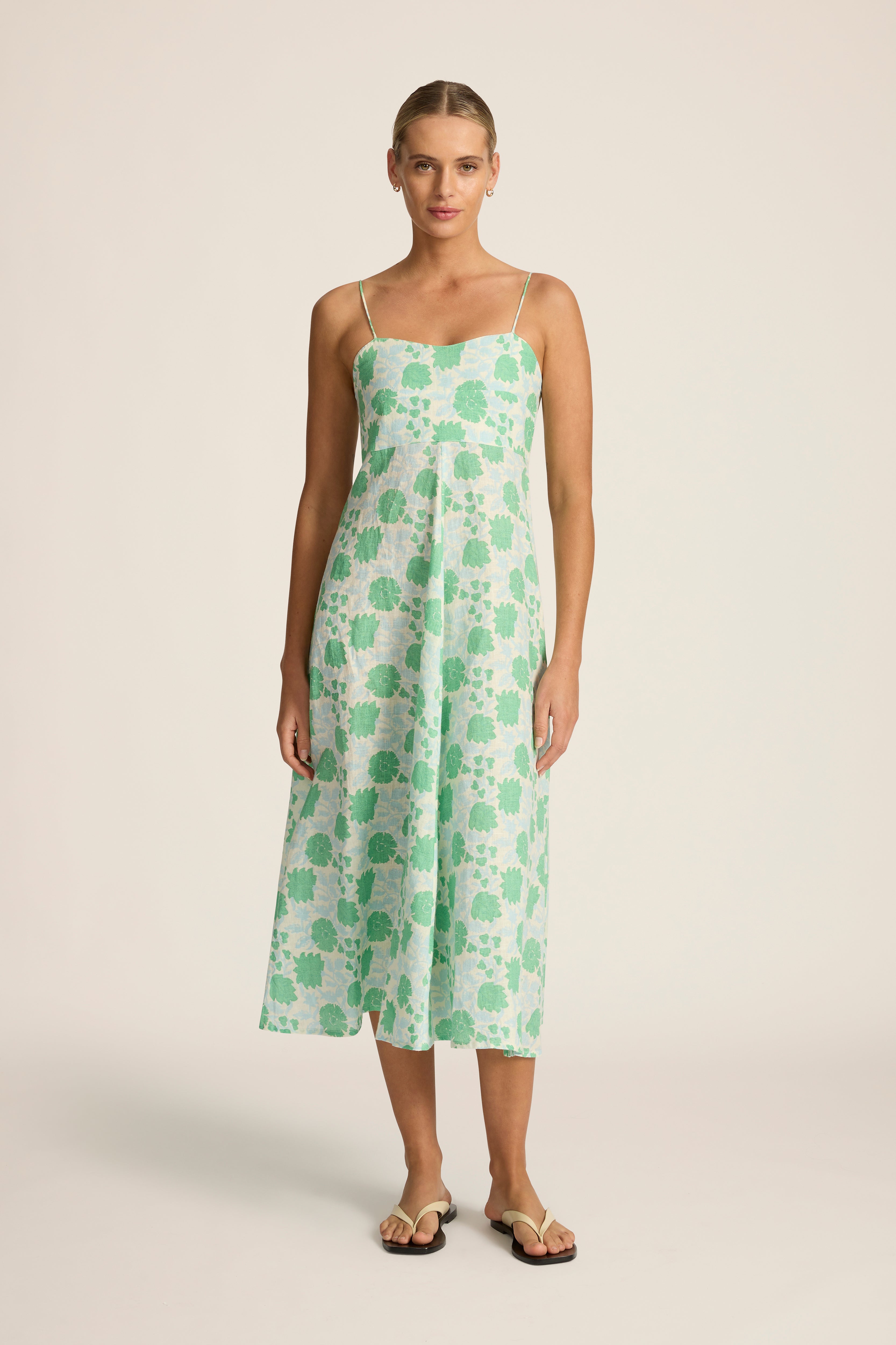 Elena Midi Dress - Albenya Mint