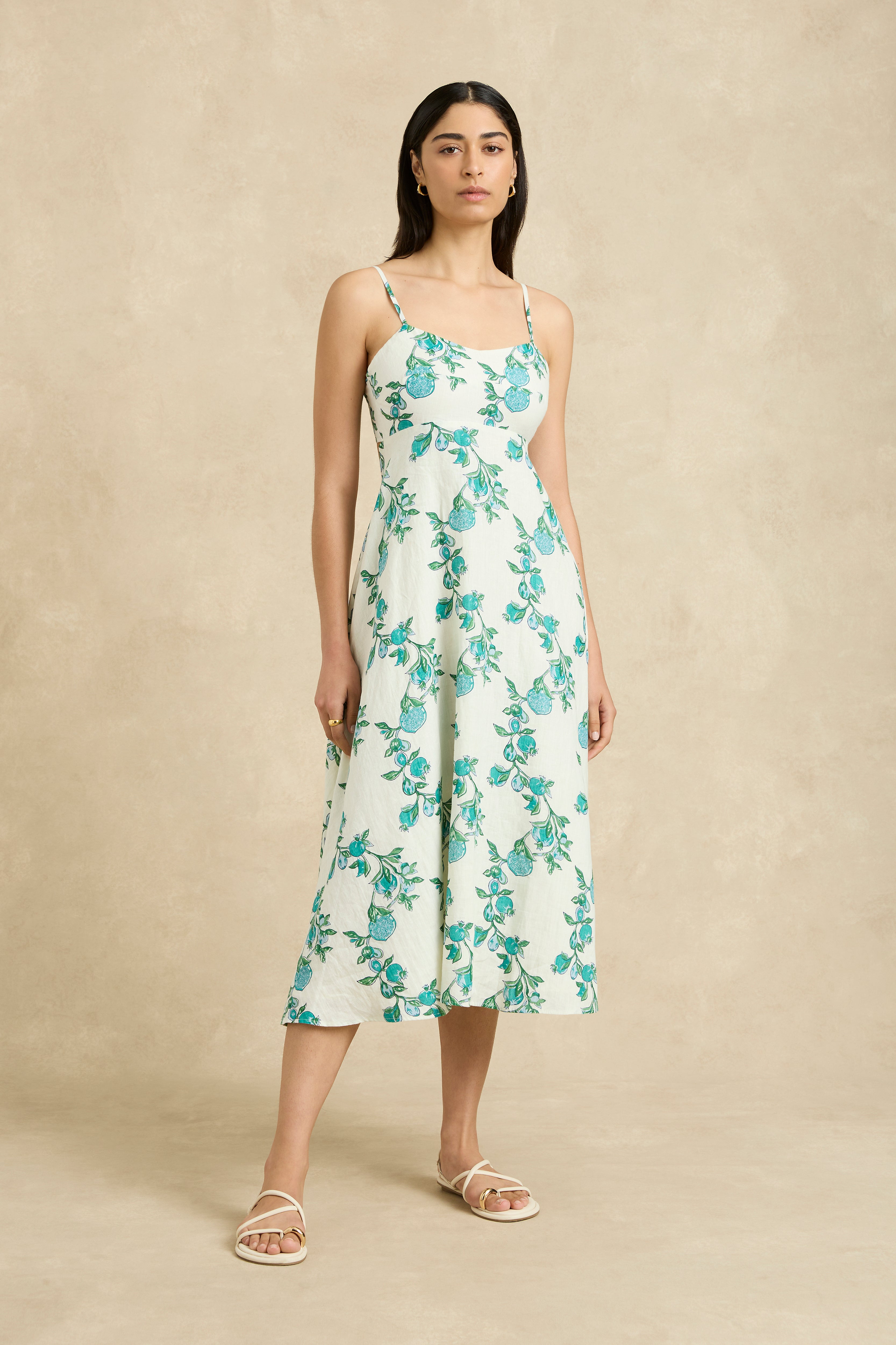 Elena Dress - Pomegranate Jade