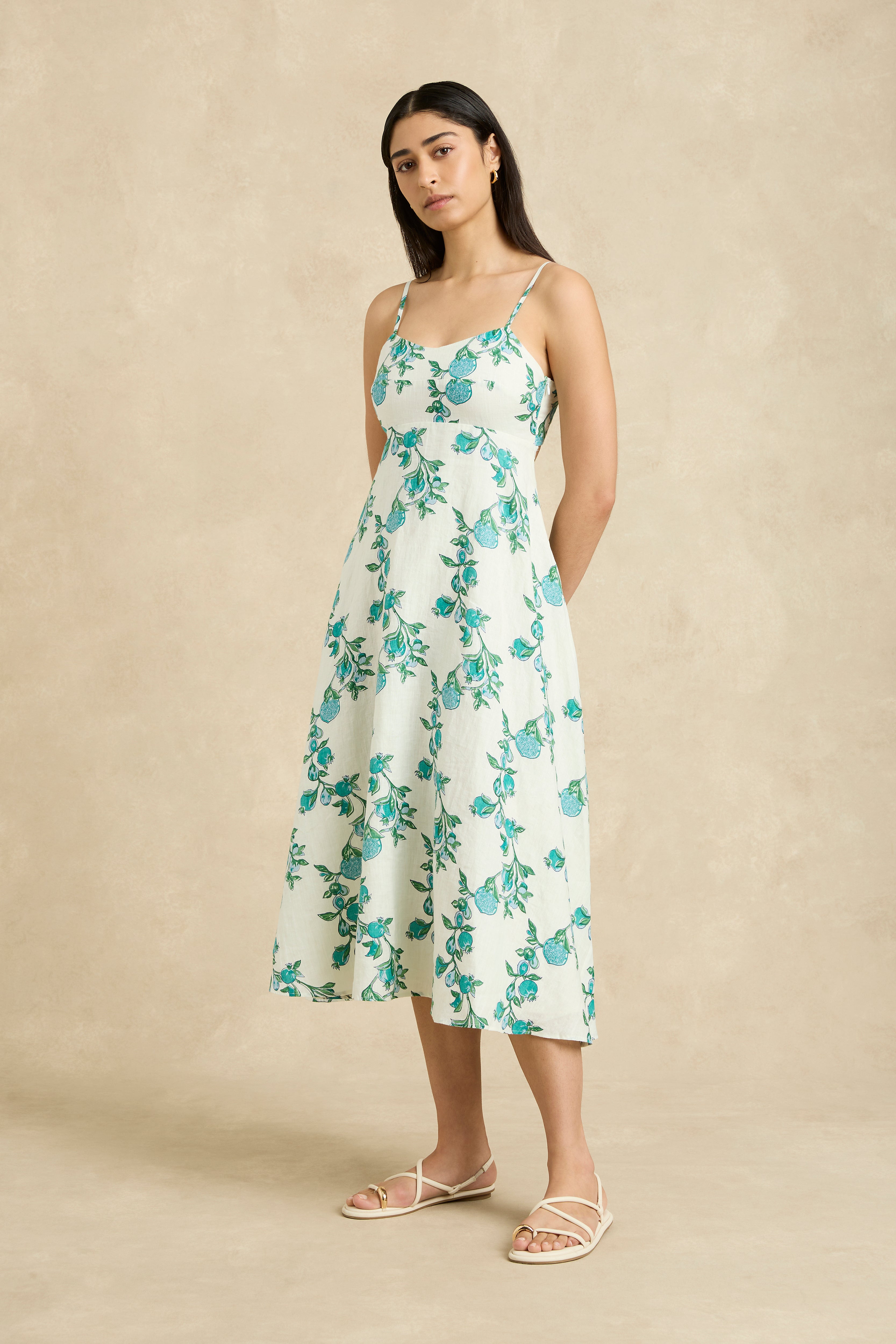 Elena Dress - Pomegranate Jade