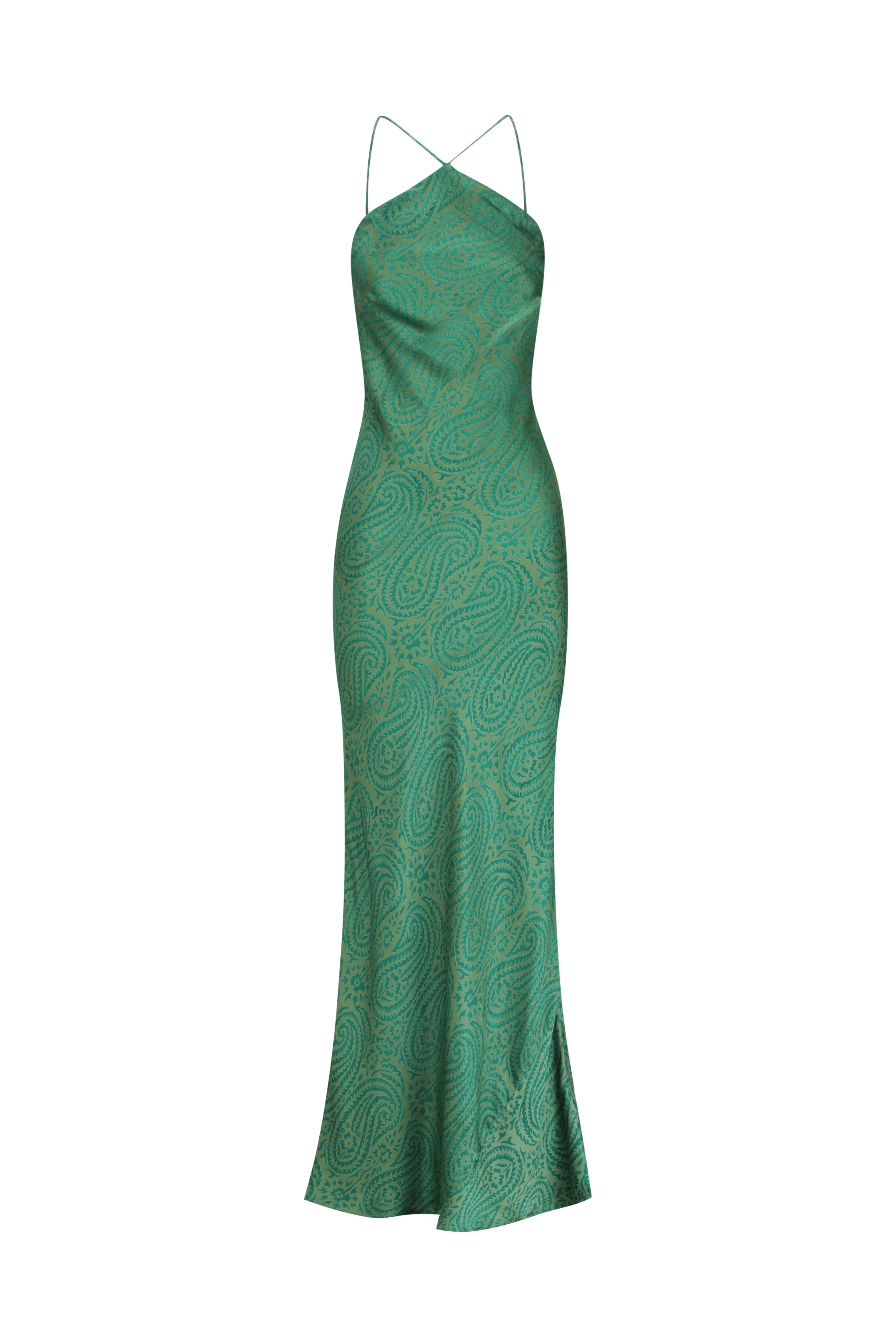 Elisa Dress - Paisley Green