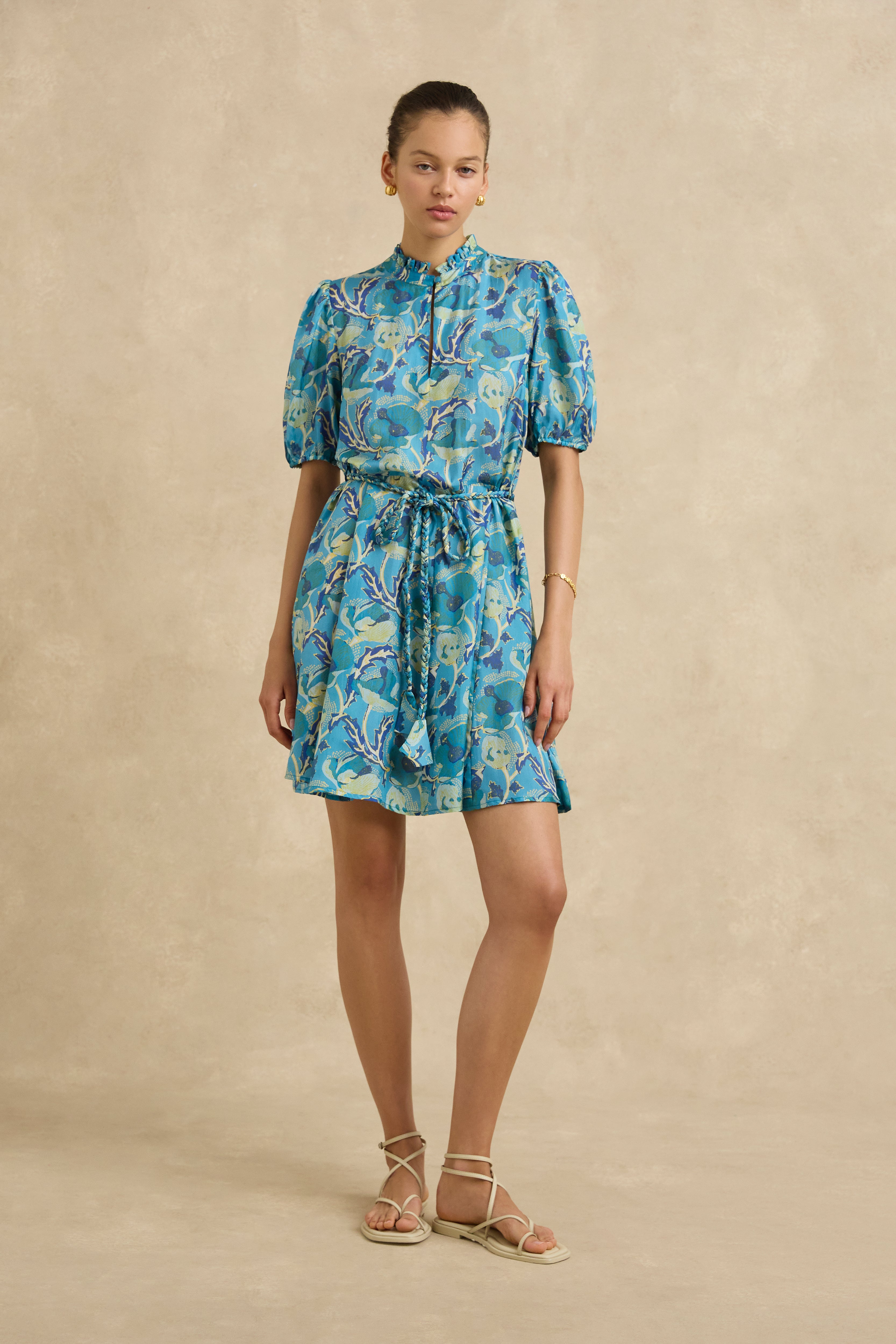 Gaia Dress - Hibiscus Blue