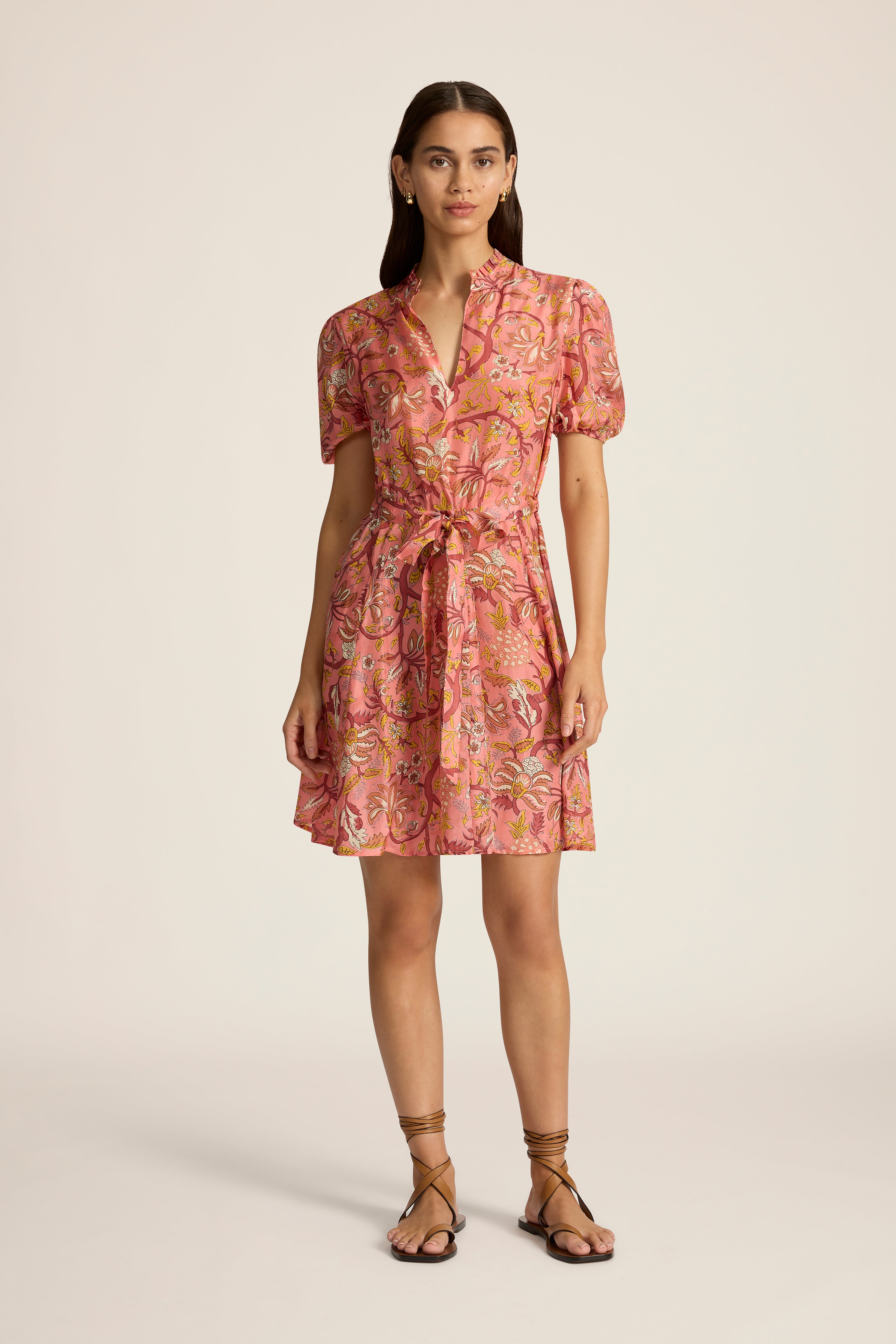 Gaia Mini Dress - Fernando Coral