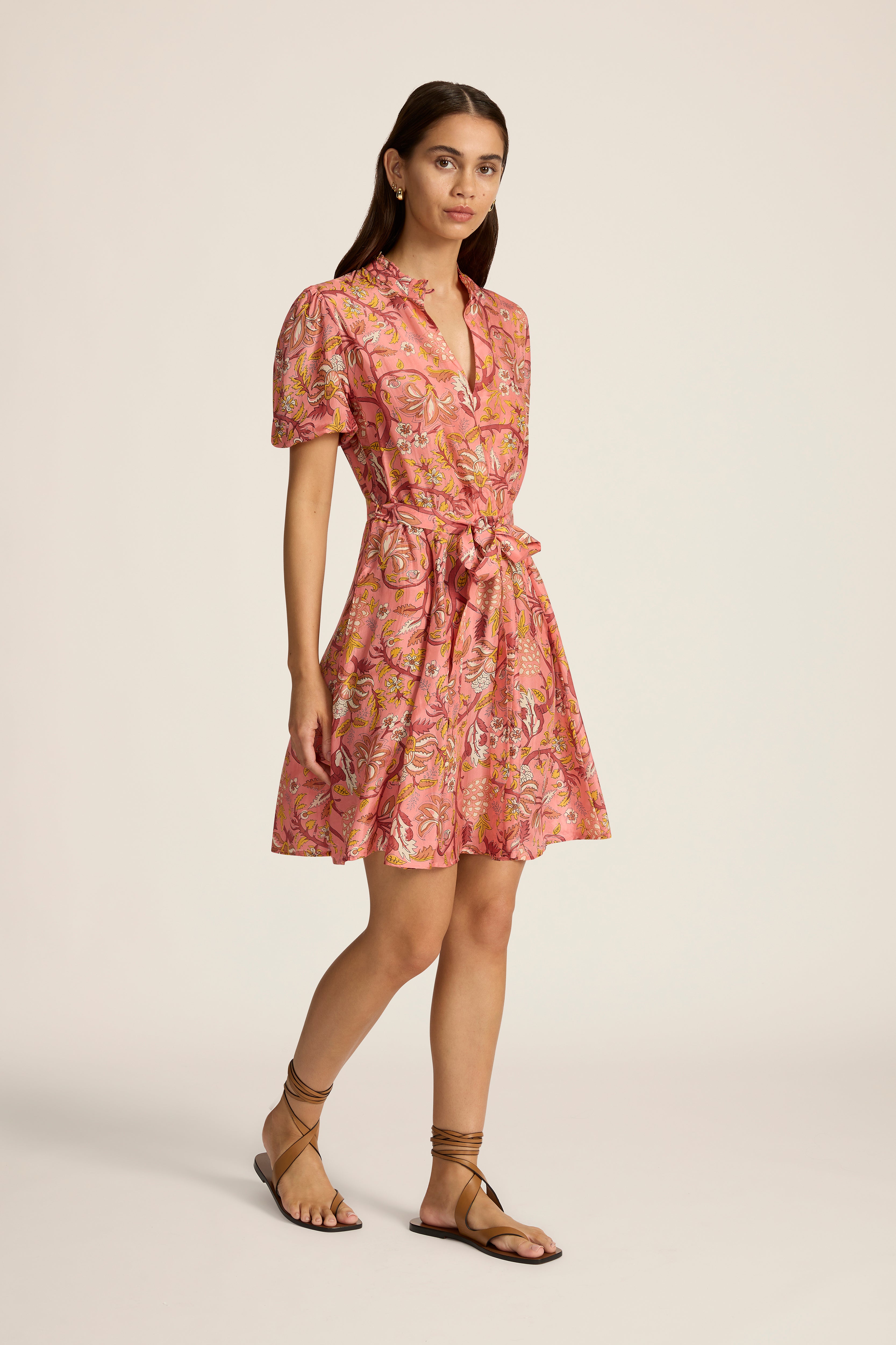 Gaia Mini Dress - Fernando Coral