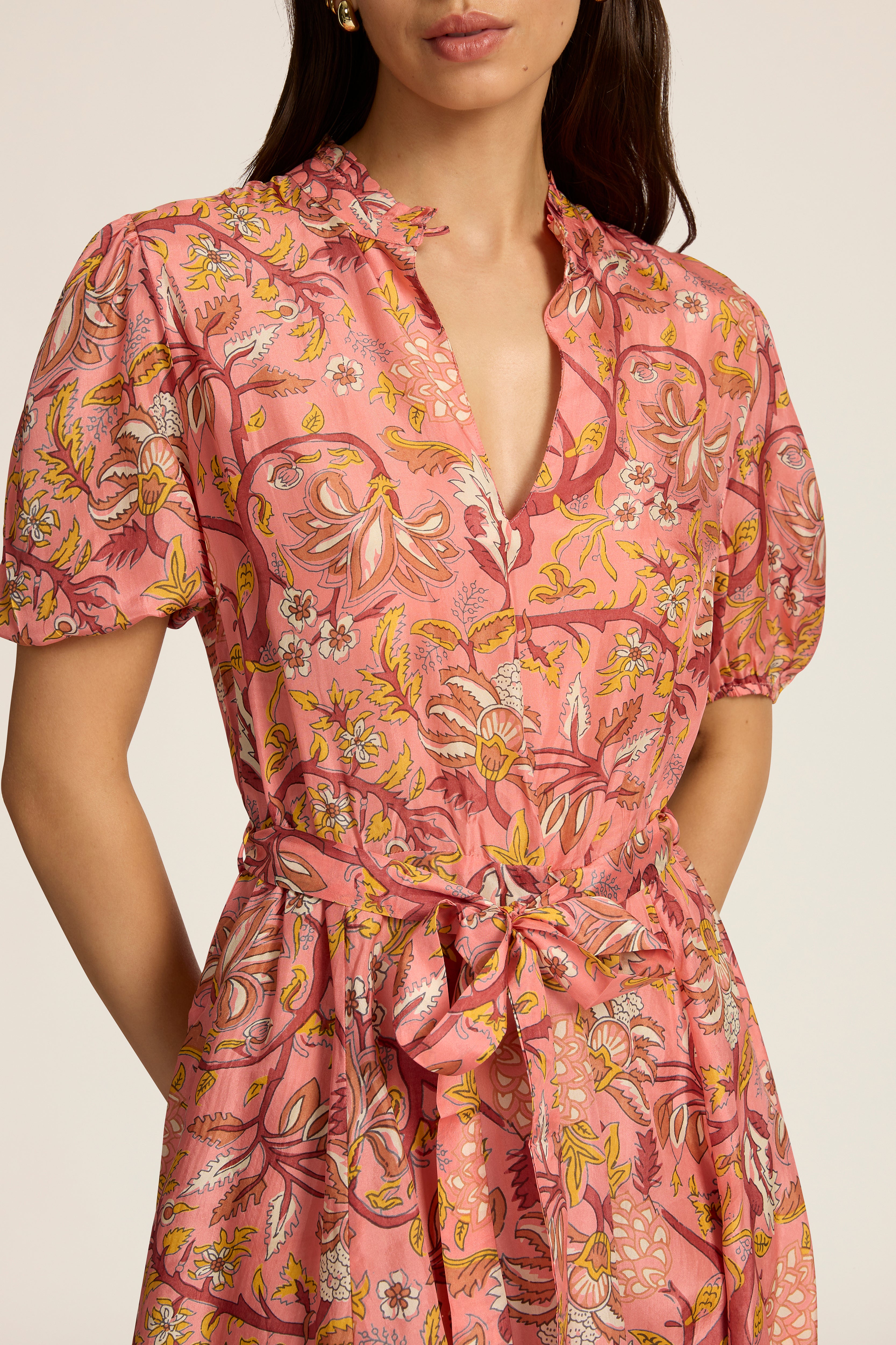 Gaia Mini Dress - Fernando Coral