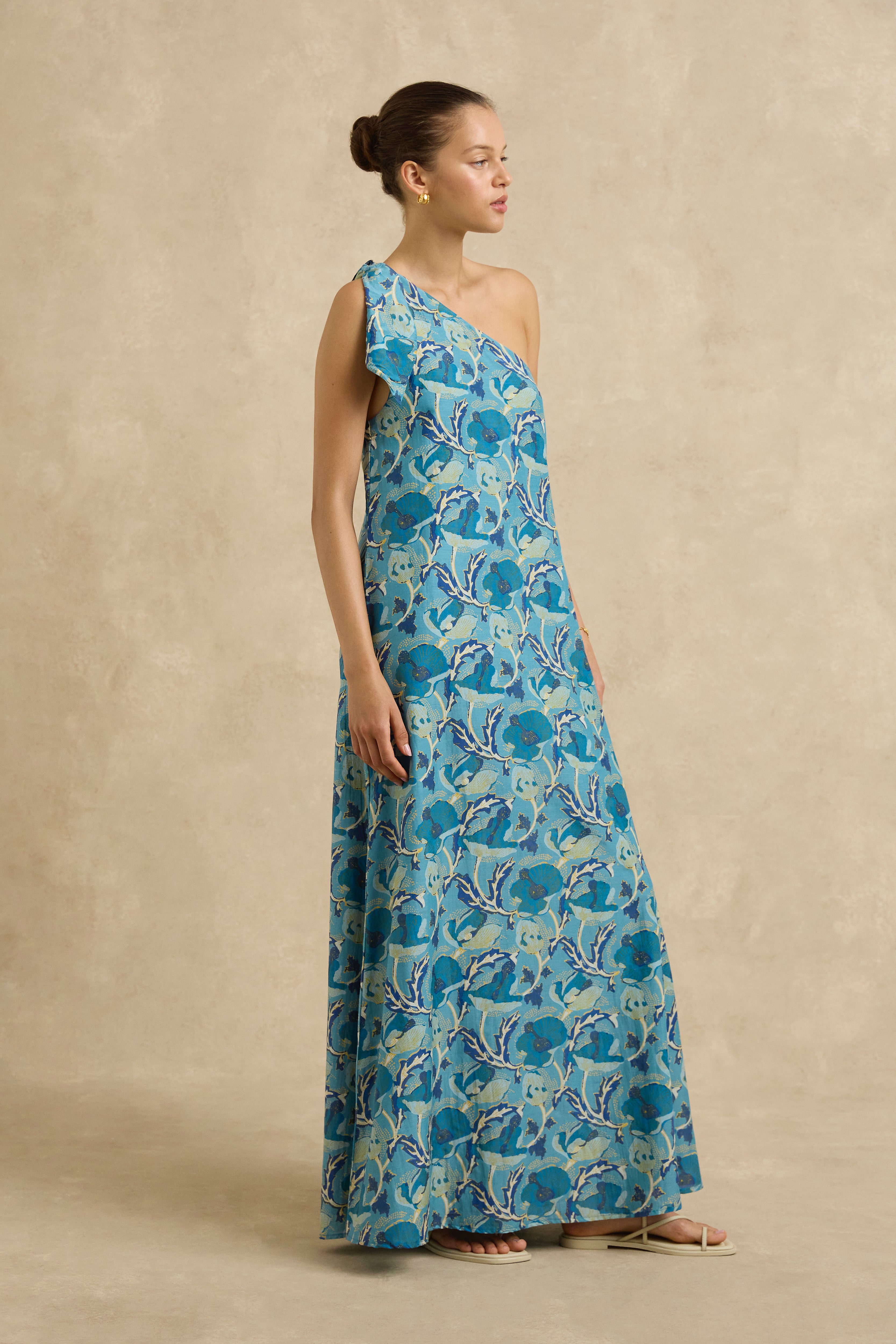 Helena Dress - Hibiscus Blue