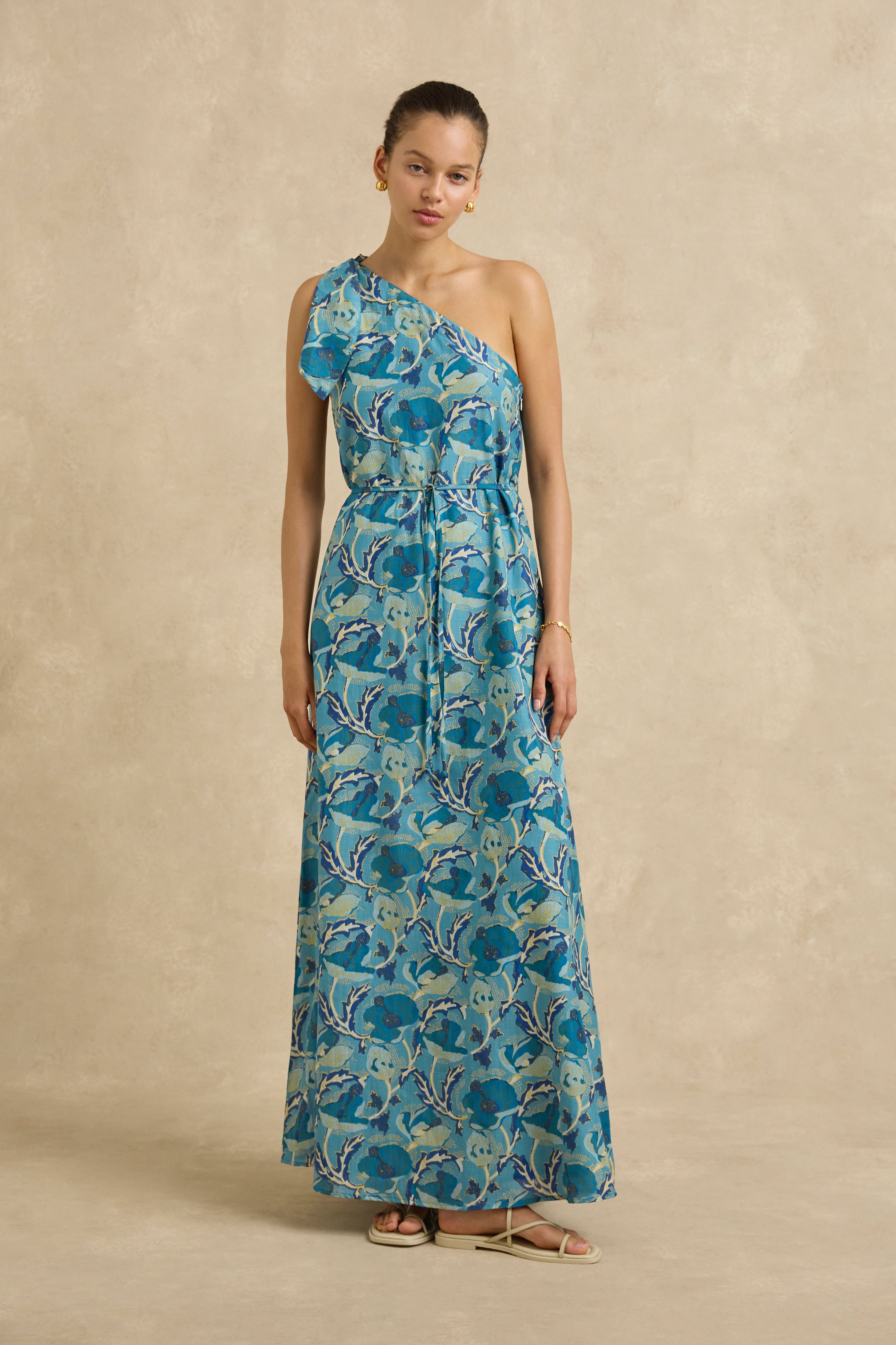 Helena Dress - Hibiscus Blue