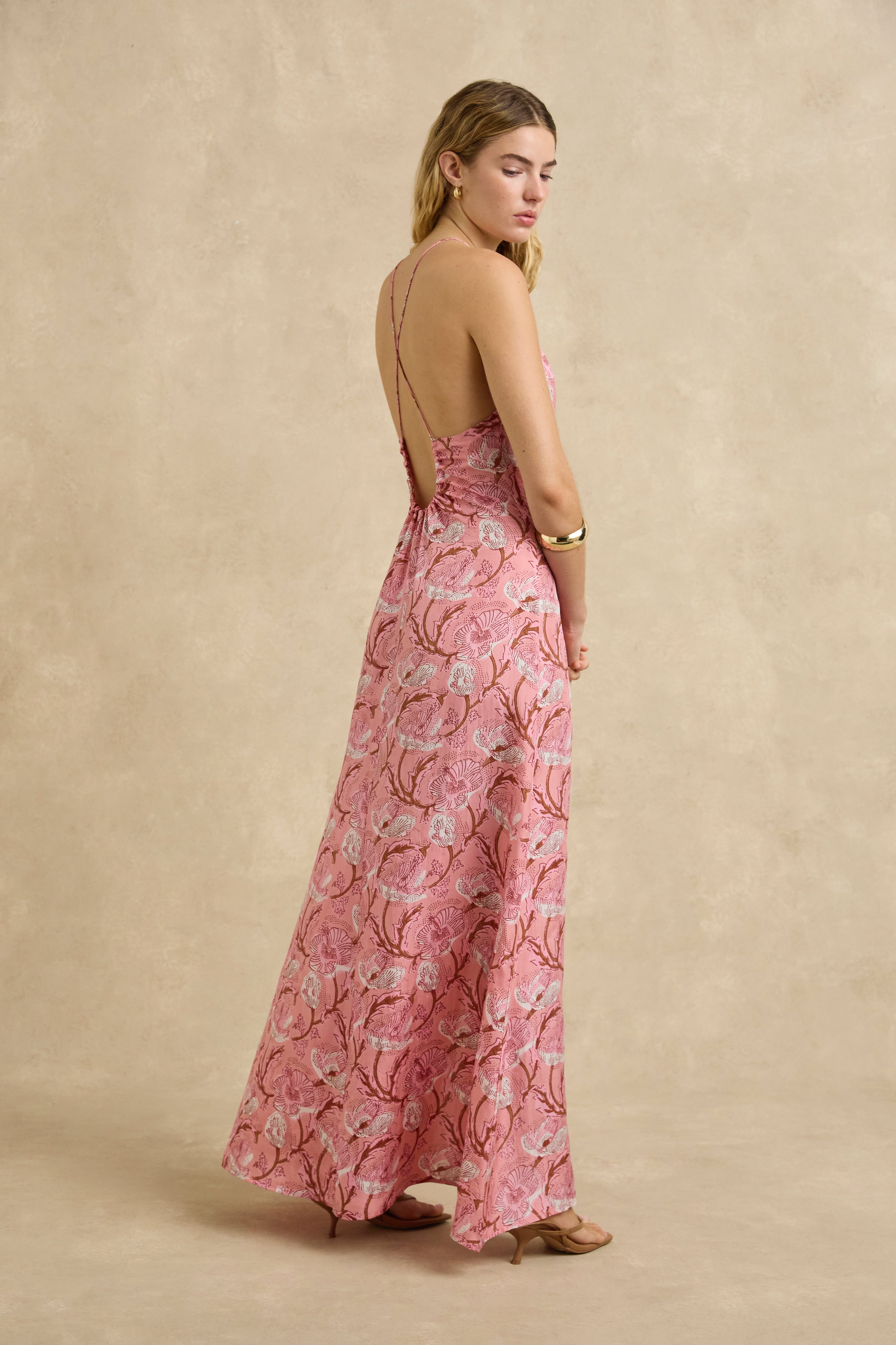 Ines Dress - Hibiscus Pink