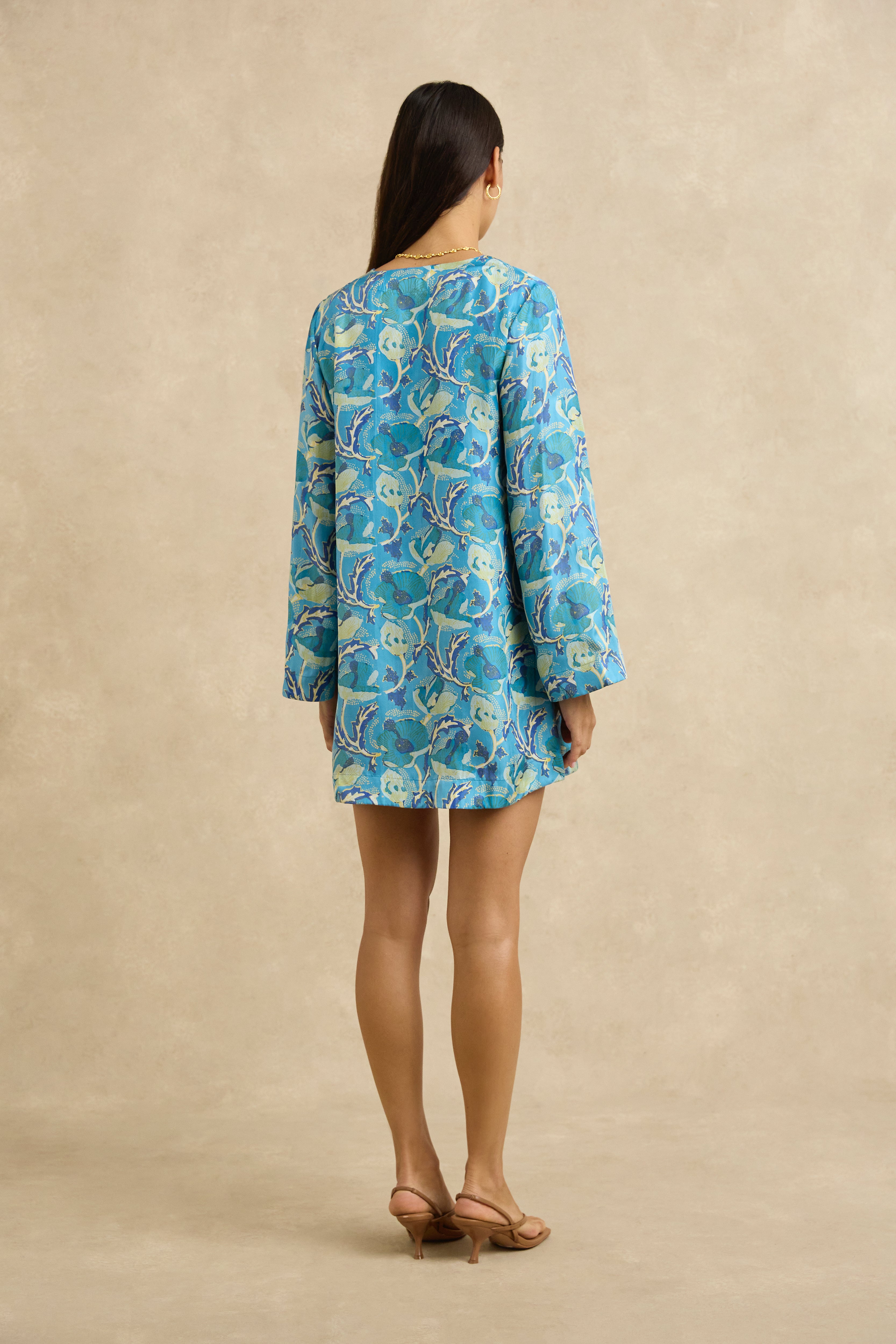 Jaya Dress - Hibiscus Blue