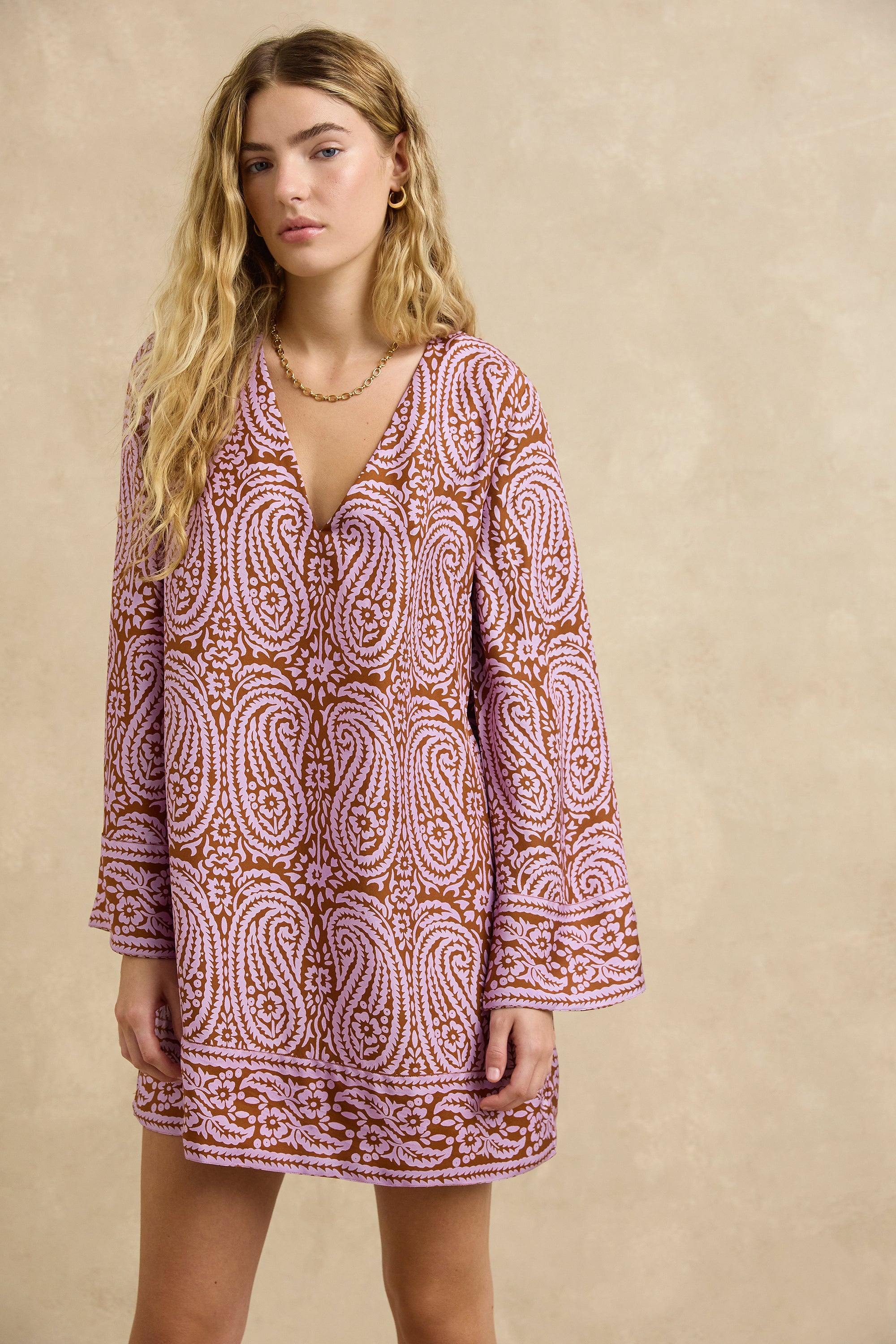 Jaya Dress - Paisley Purple