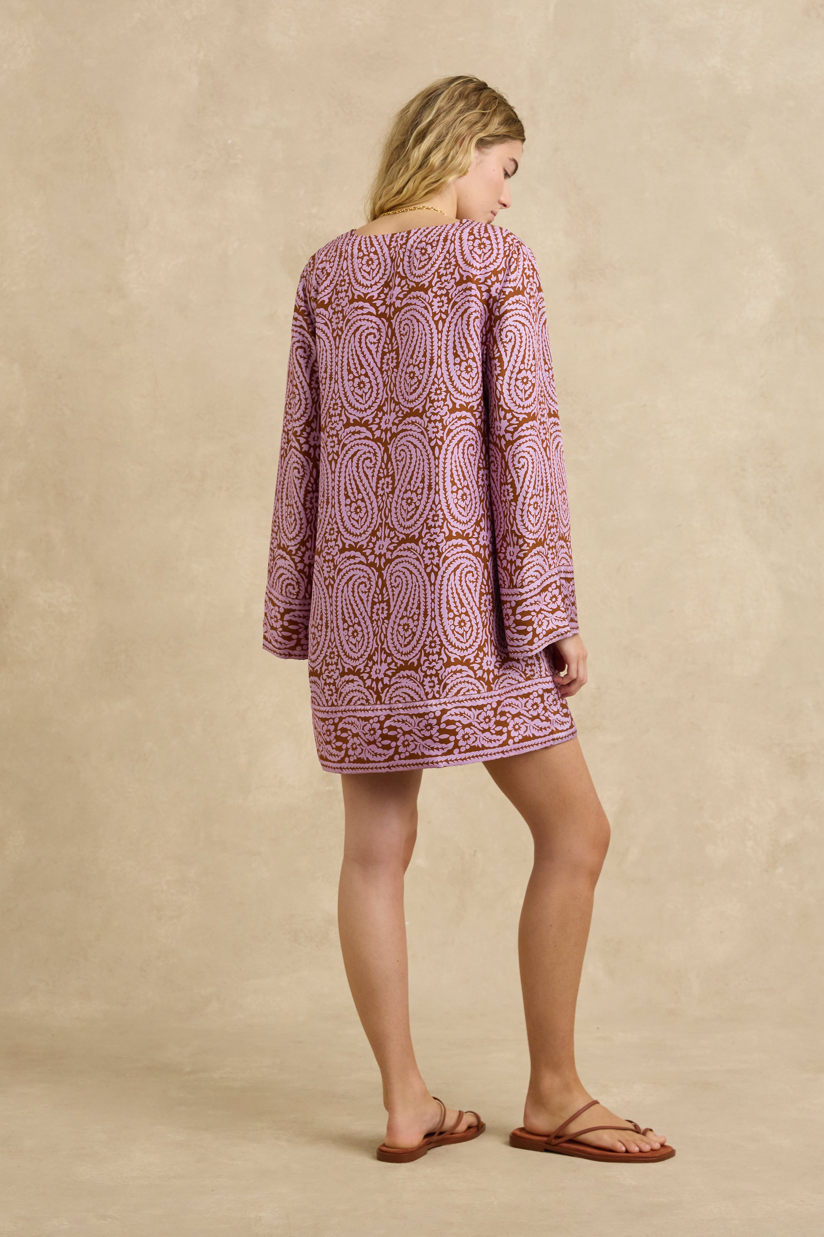 Jaya Dress - Paisley Purple