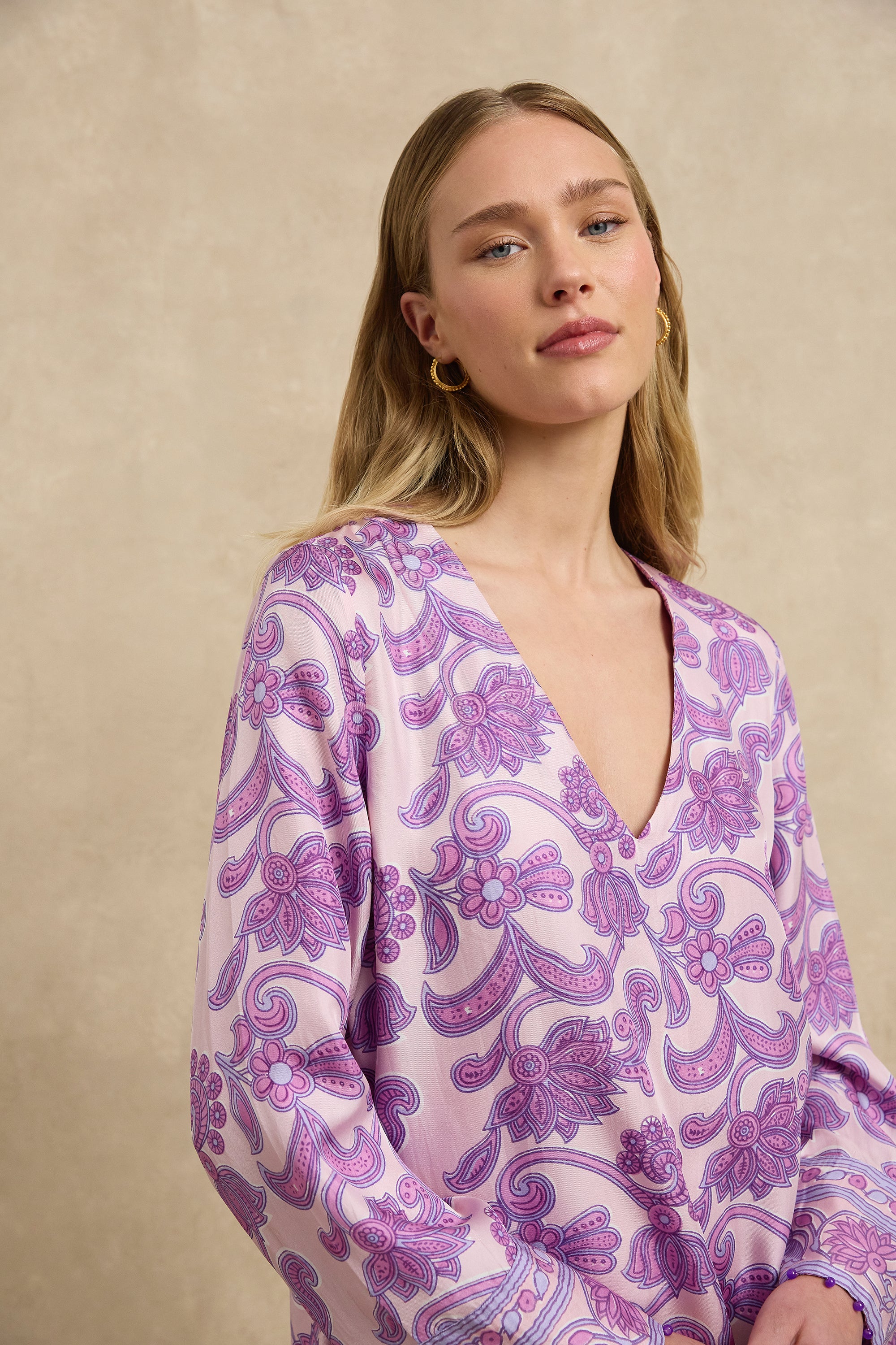 Jaya Dress - Brocade Amethyst