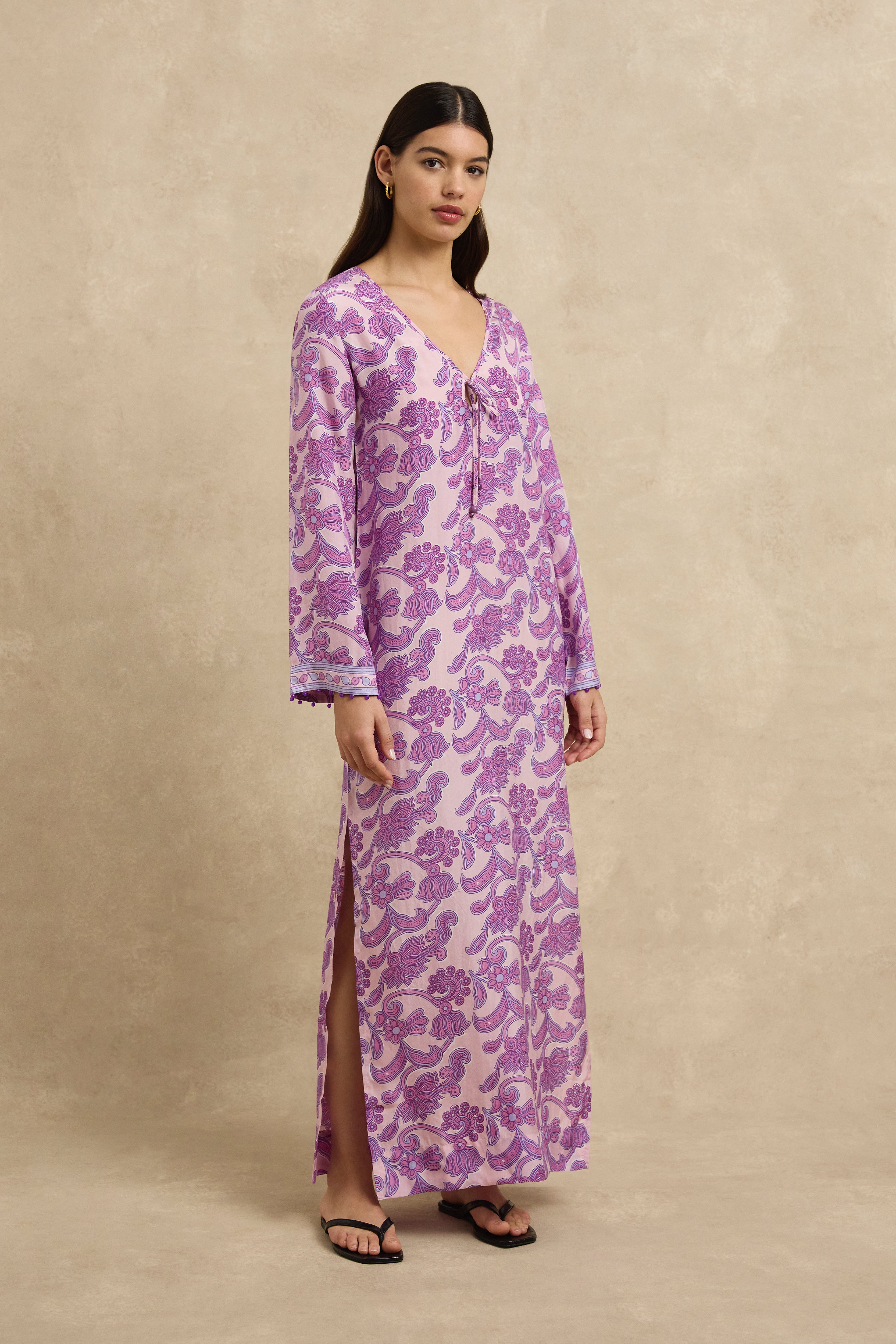 Kalinda Dress - Brocade Amethyst