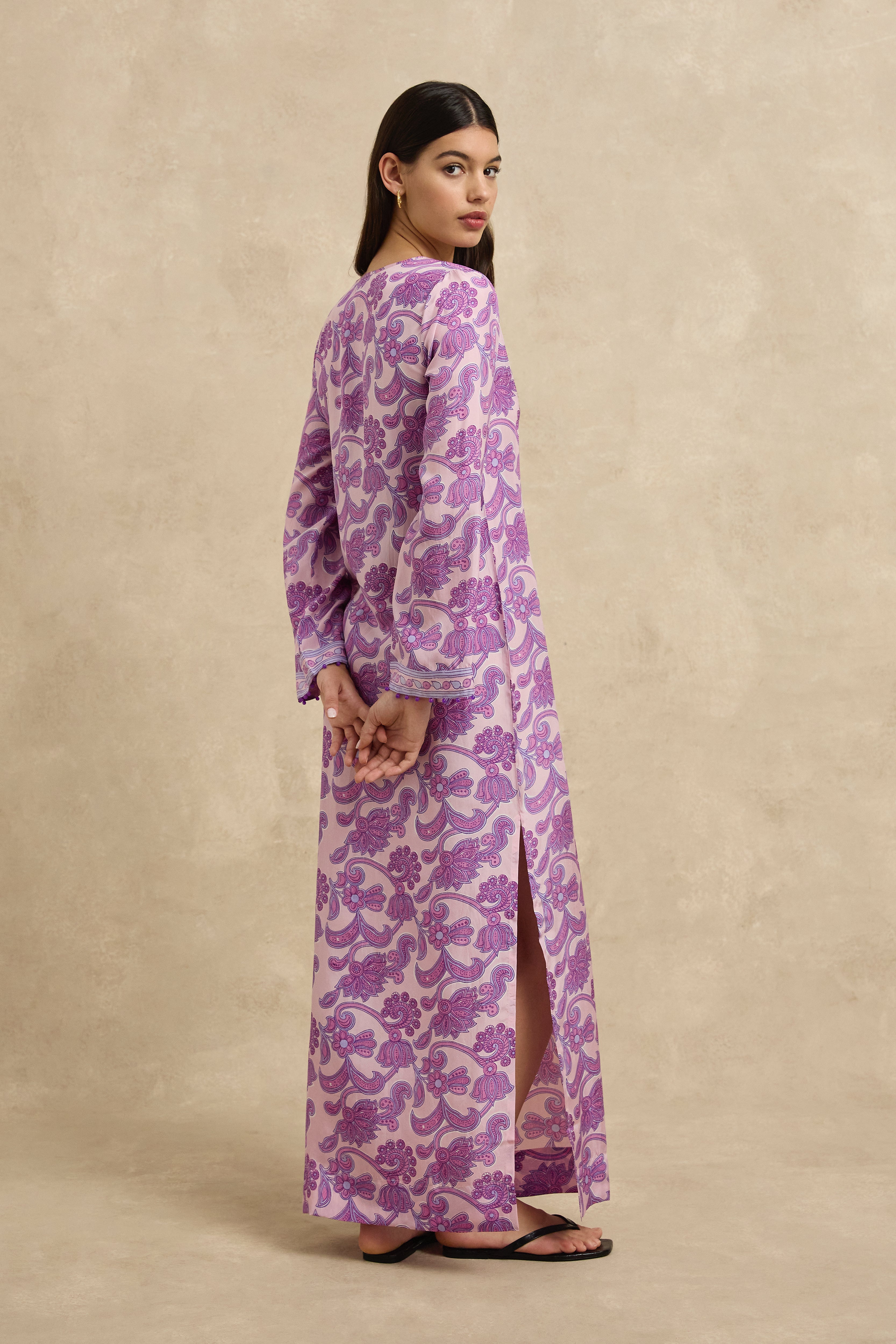 Kalinda Dress - Brocade Amethyst