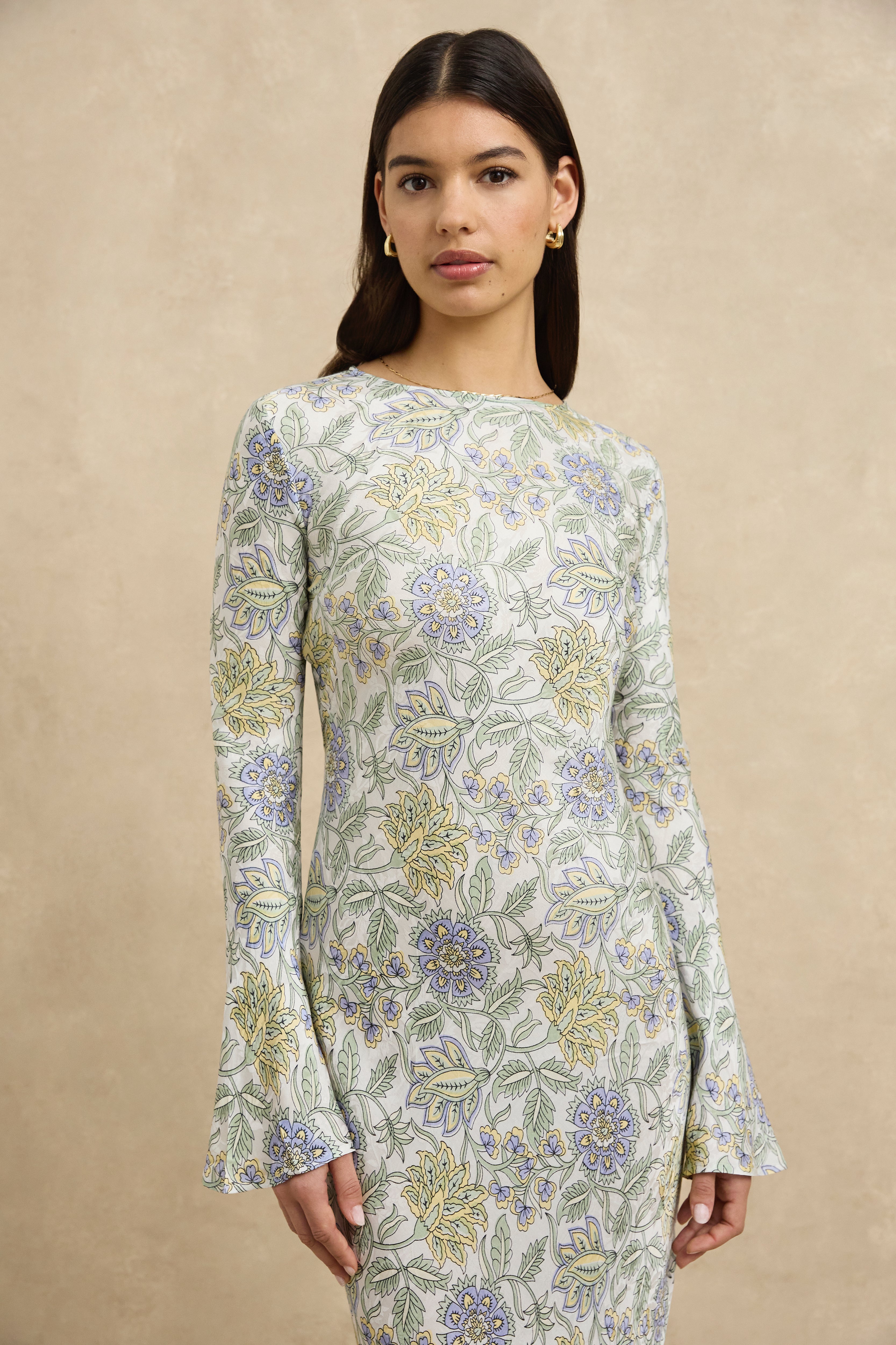 Lara Dress - Heritage Lemon