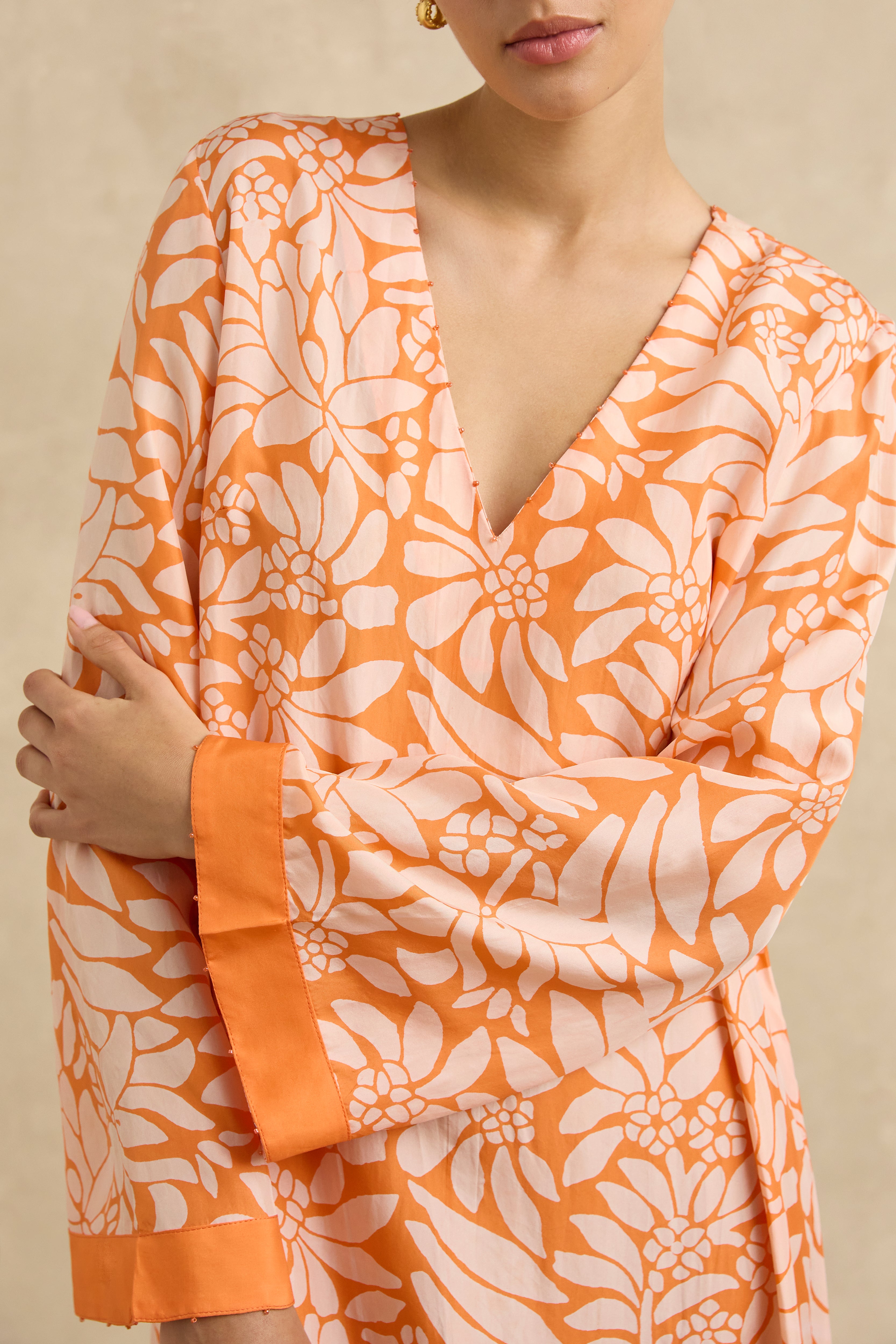 Leandra Dress - Crocus Persimmon
