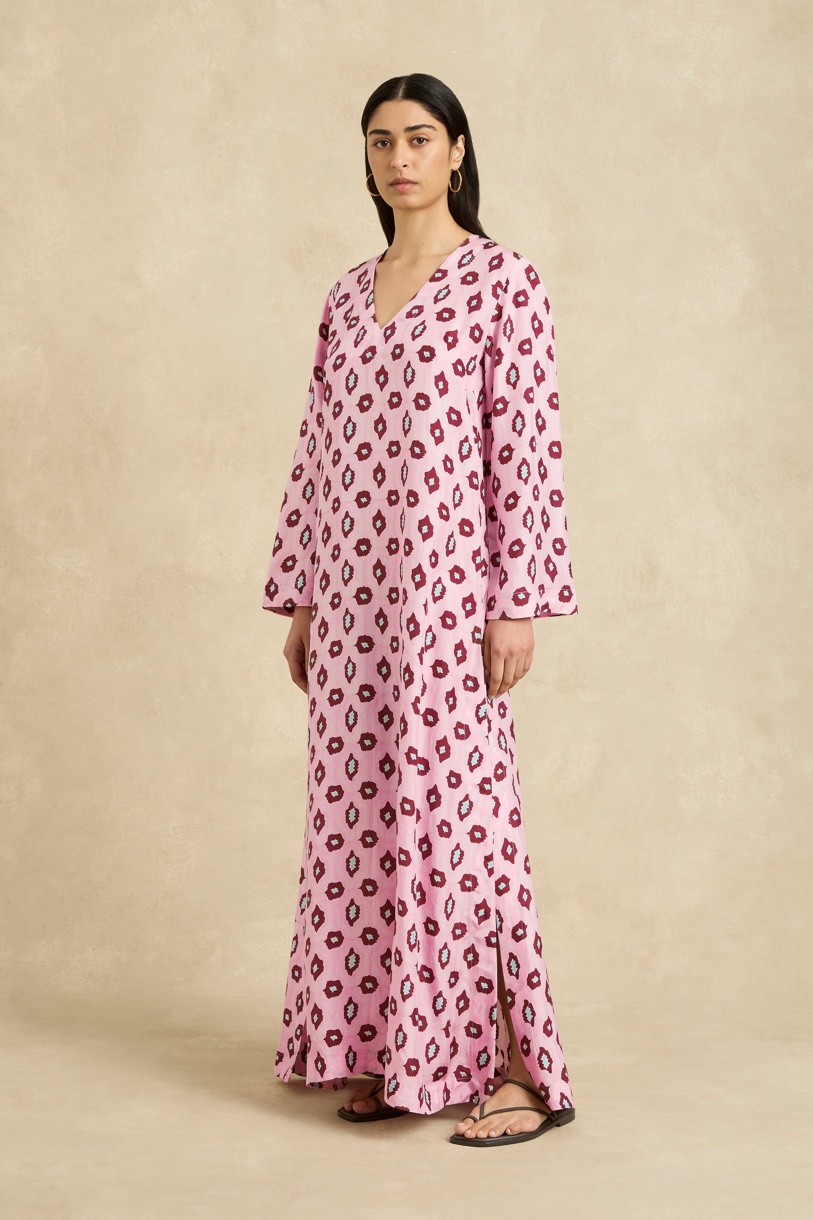 Leandra Dress - Ripple Lotus