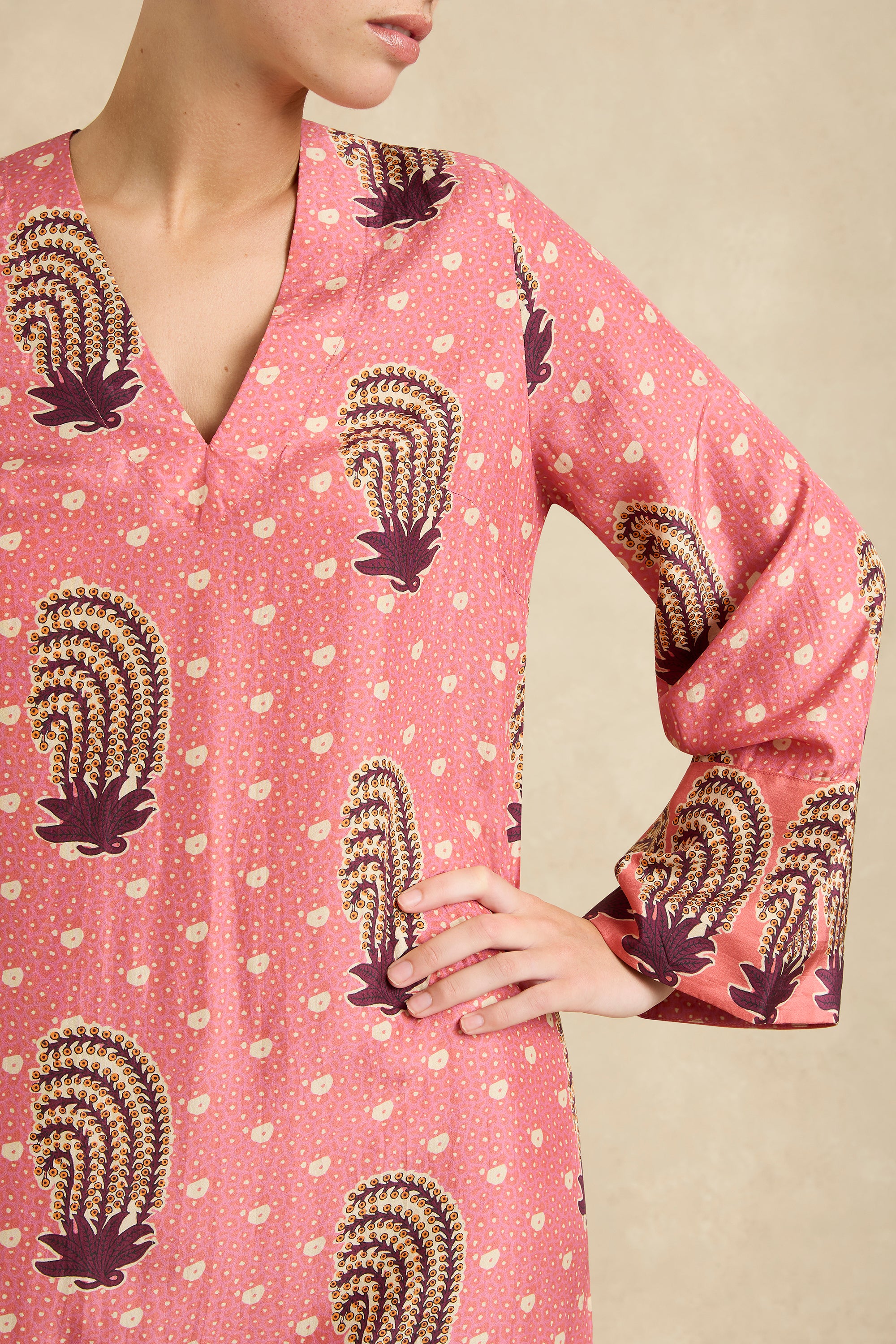 Leandra Dress - Tide Hibiscus