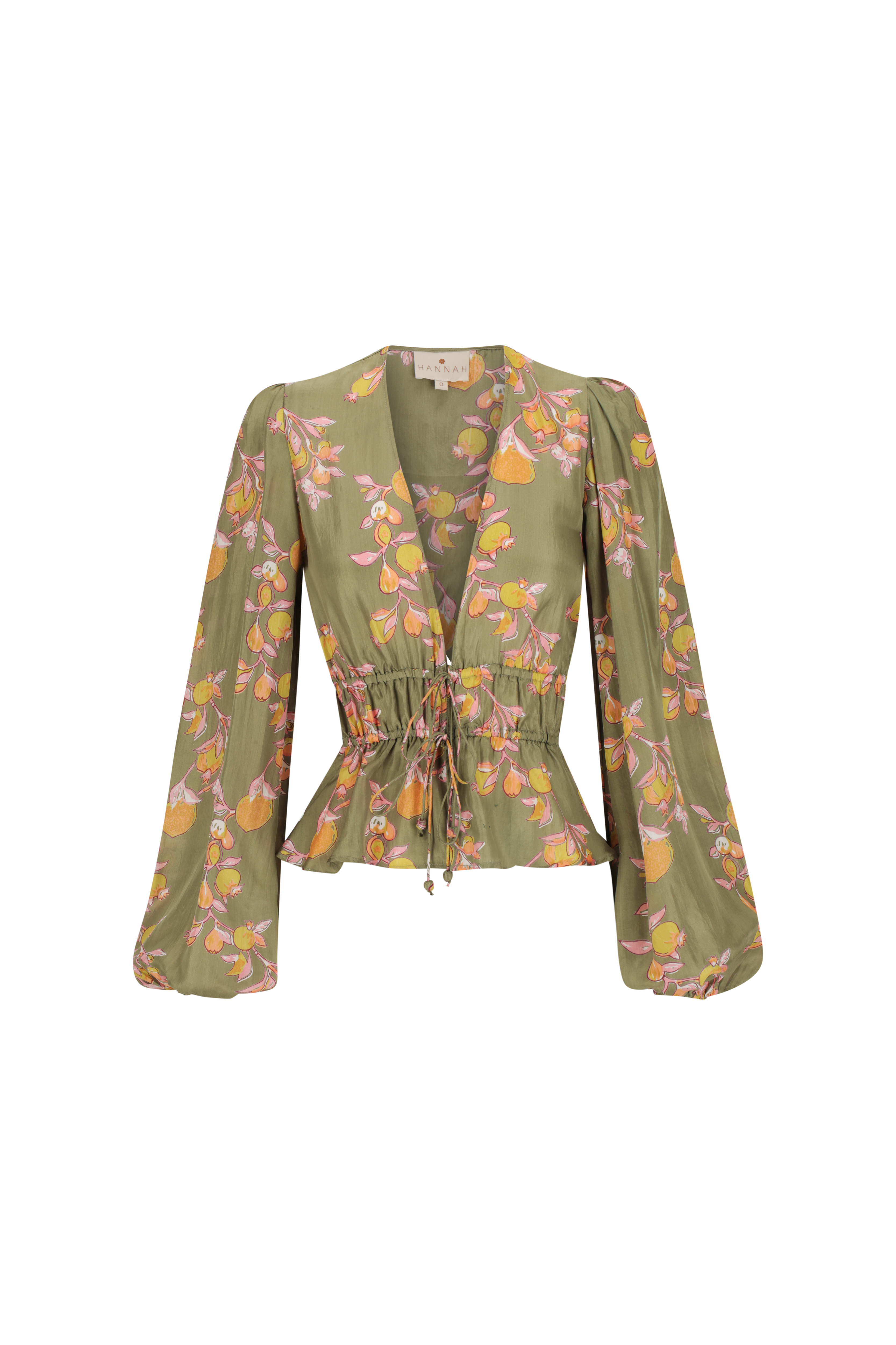 Lola Blouse - Pomegranate Khaki
