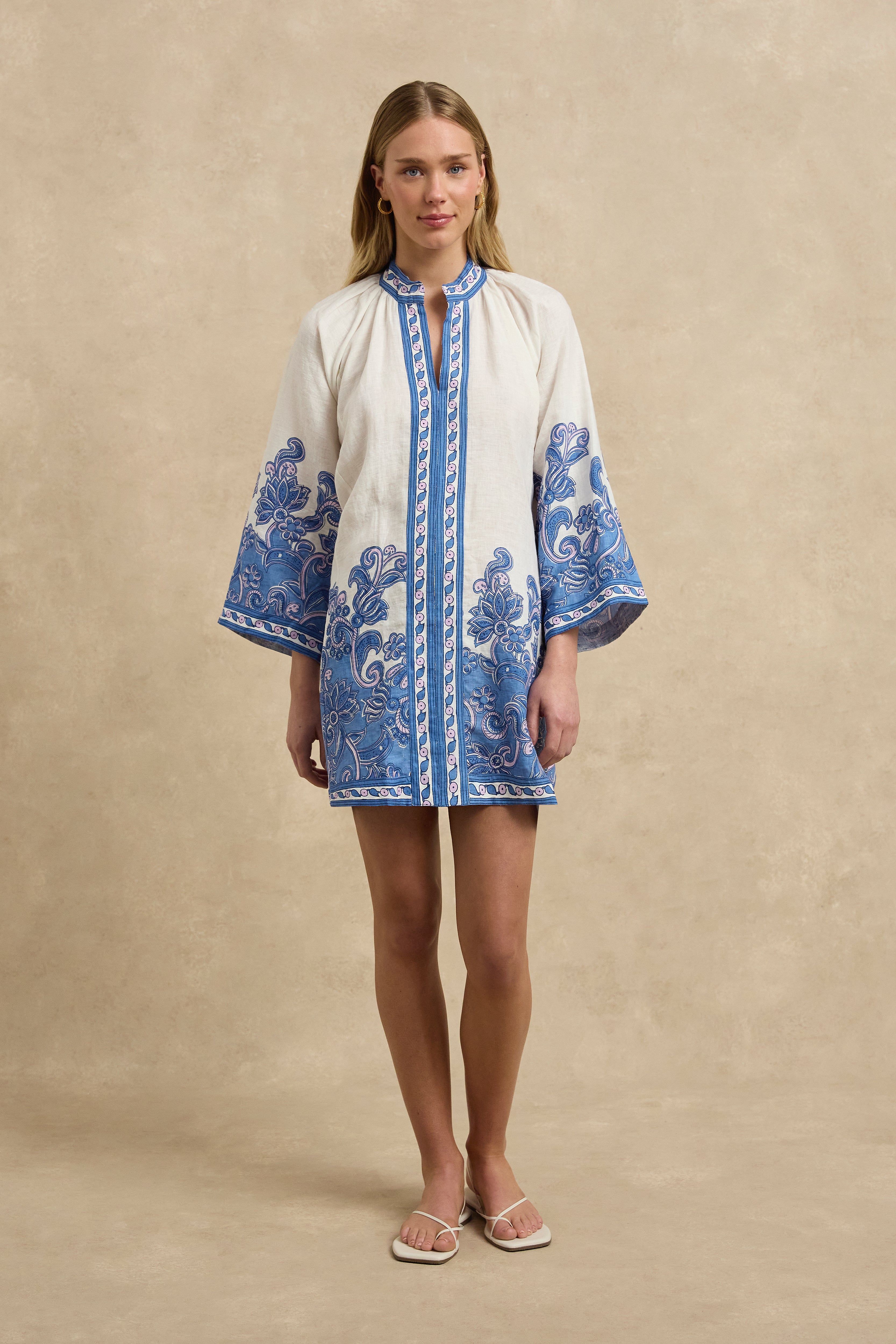 Lumi Dress - Brocade Azul