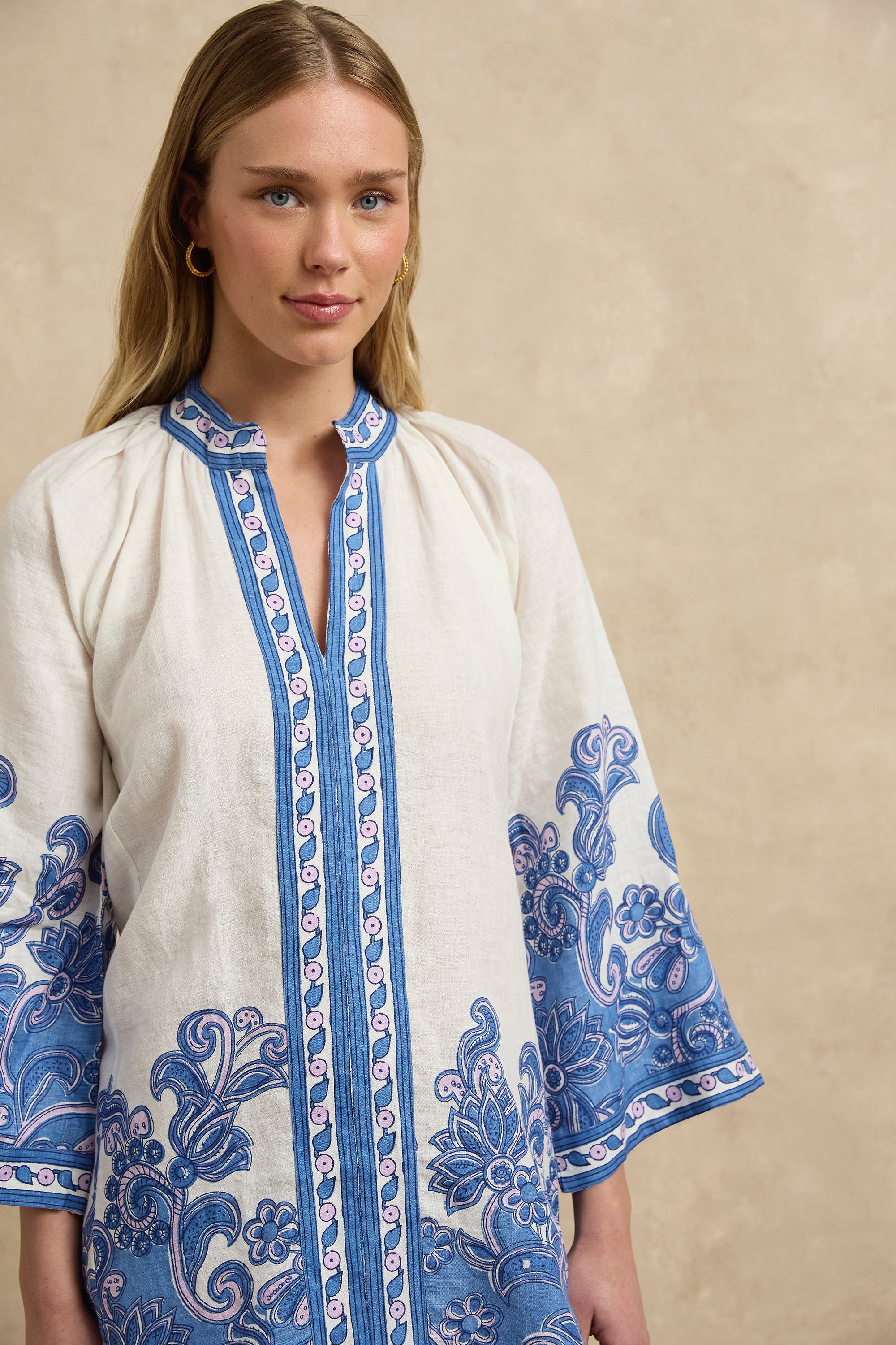 Lumi Dress - Brocade Azul