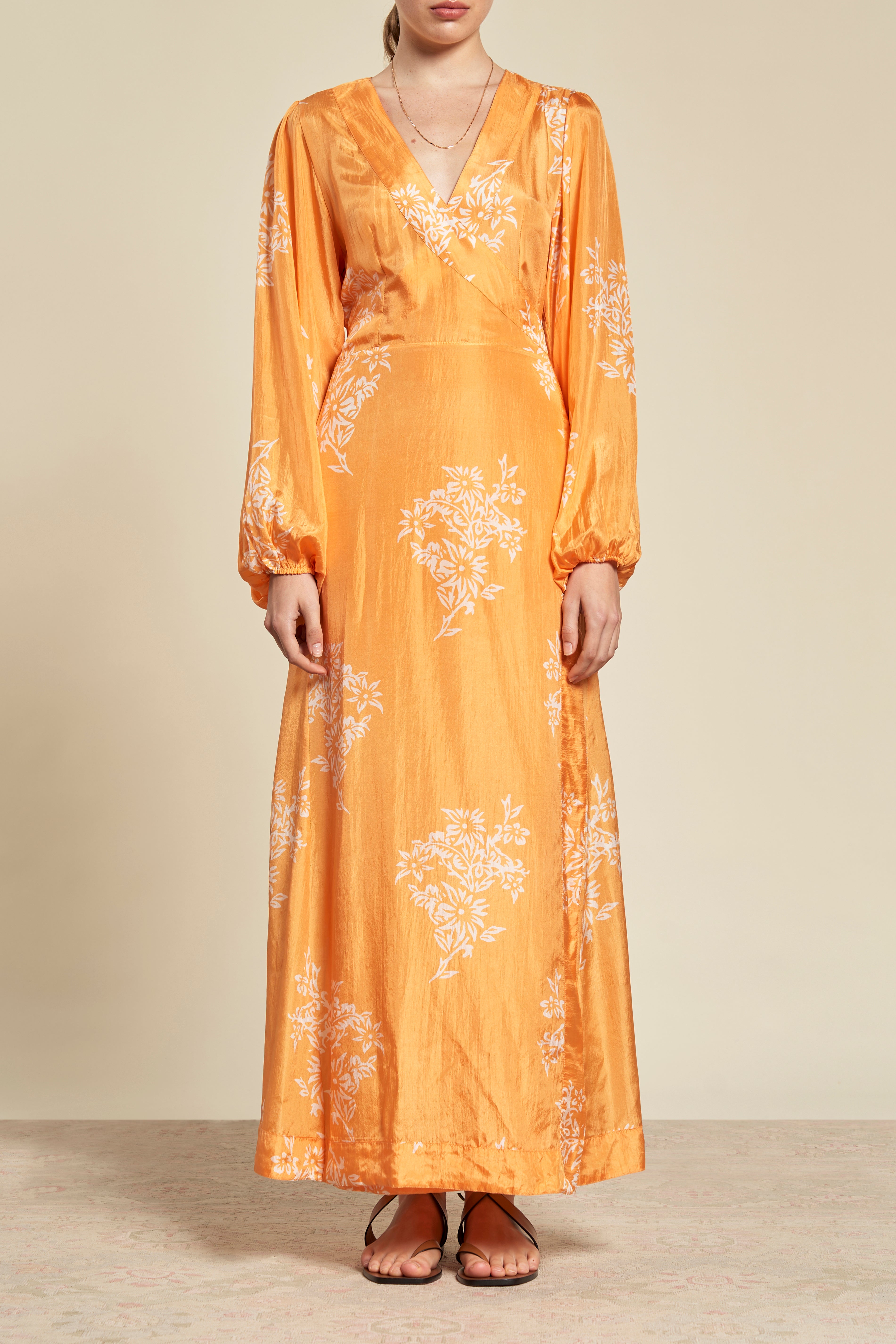 Luna Wrap Dress - Golden