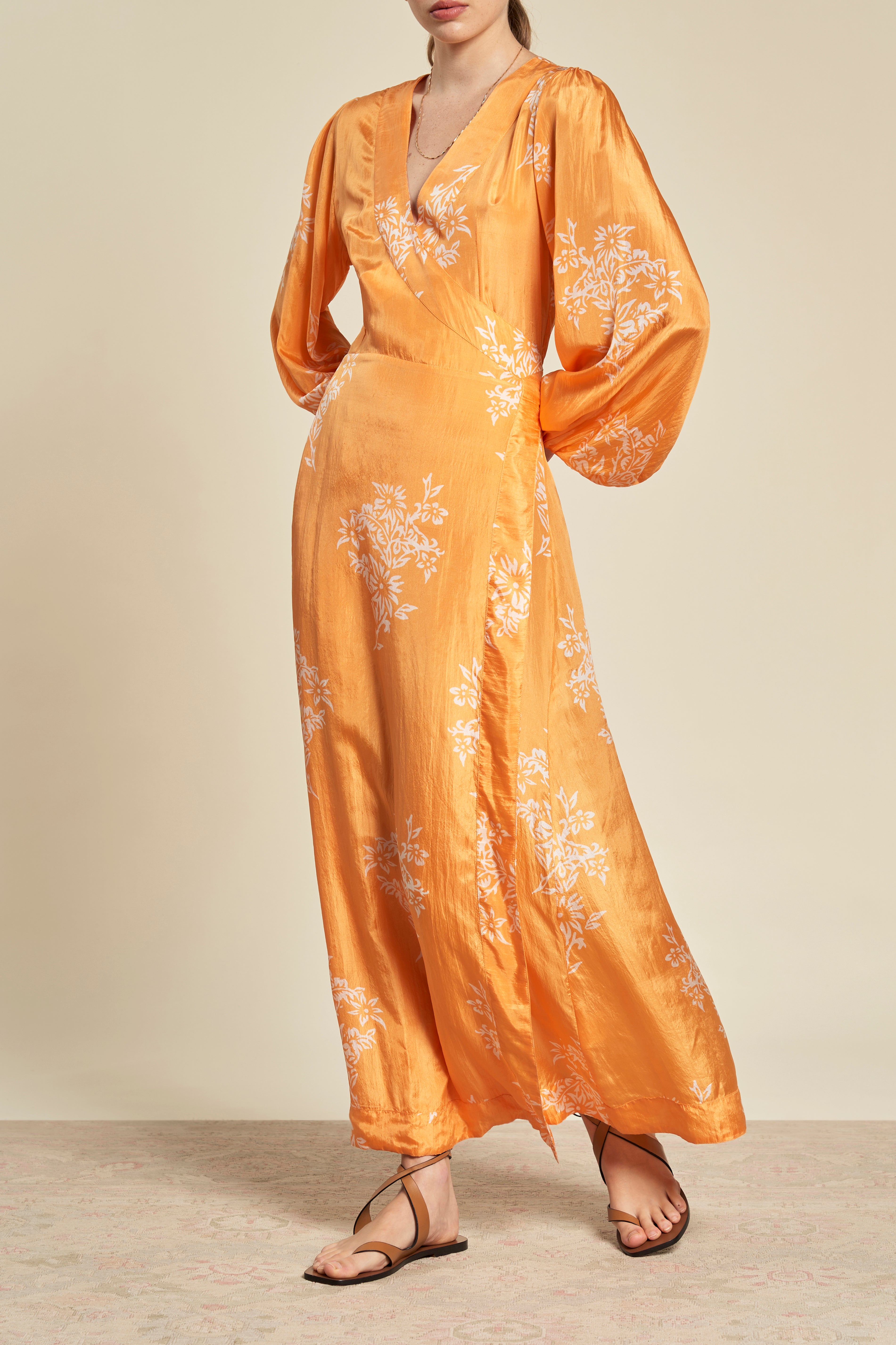 Luna Wrap Dress - Golden