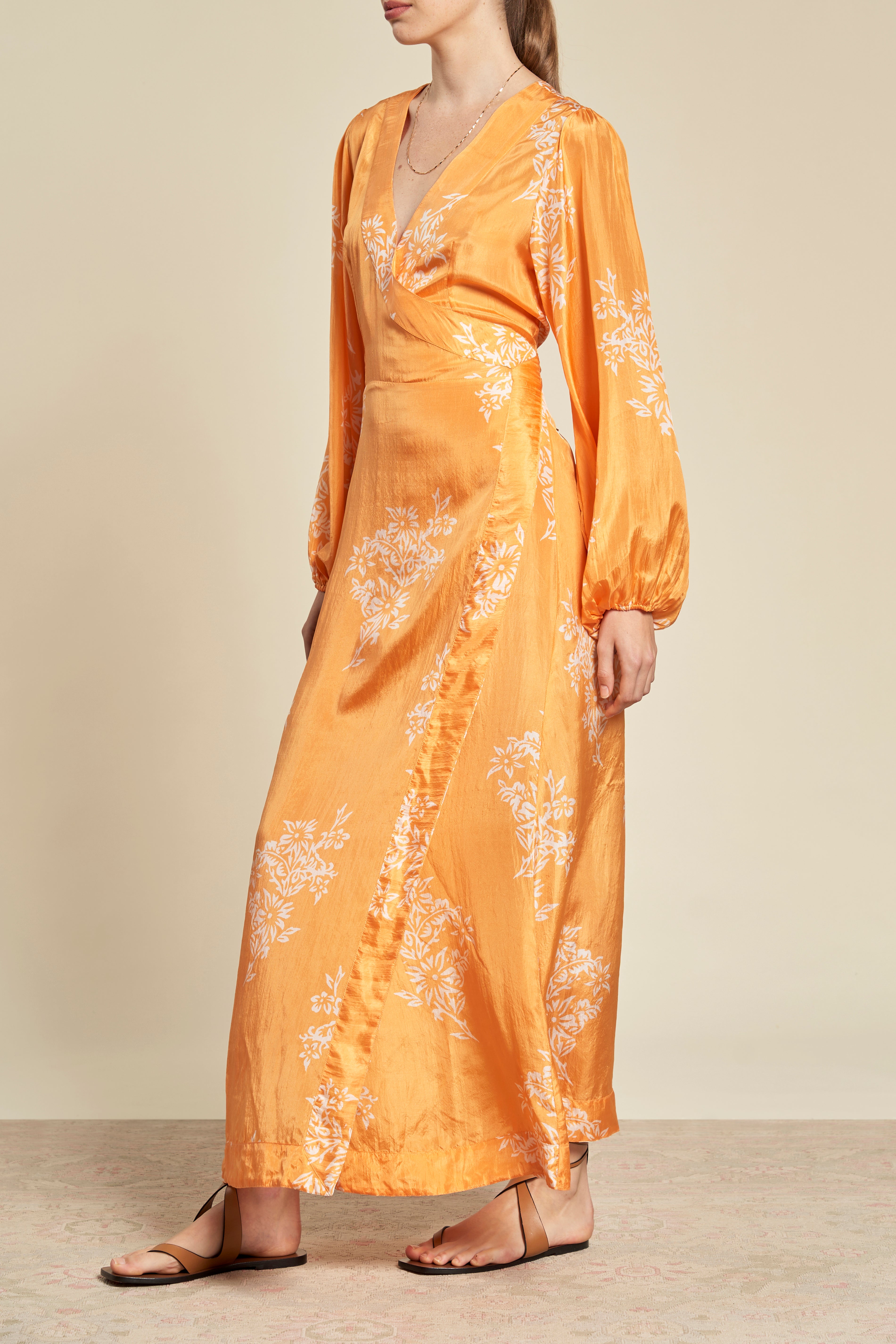 Luna Wrap Dress - Golden