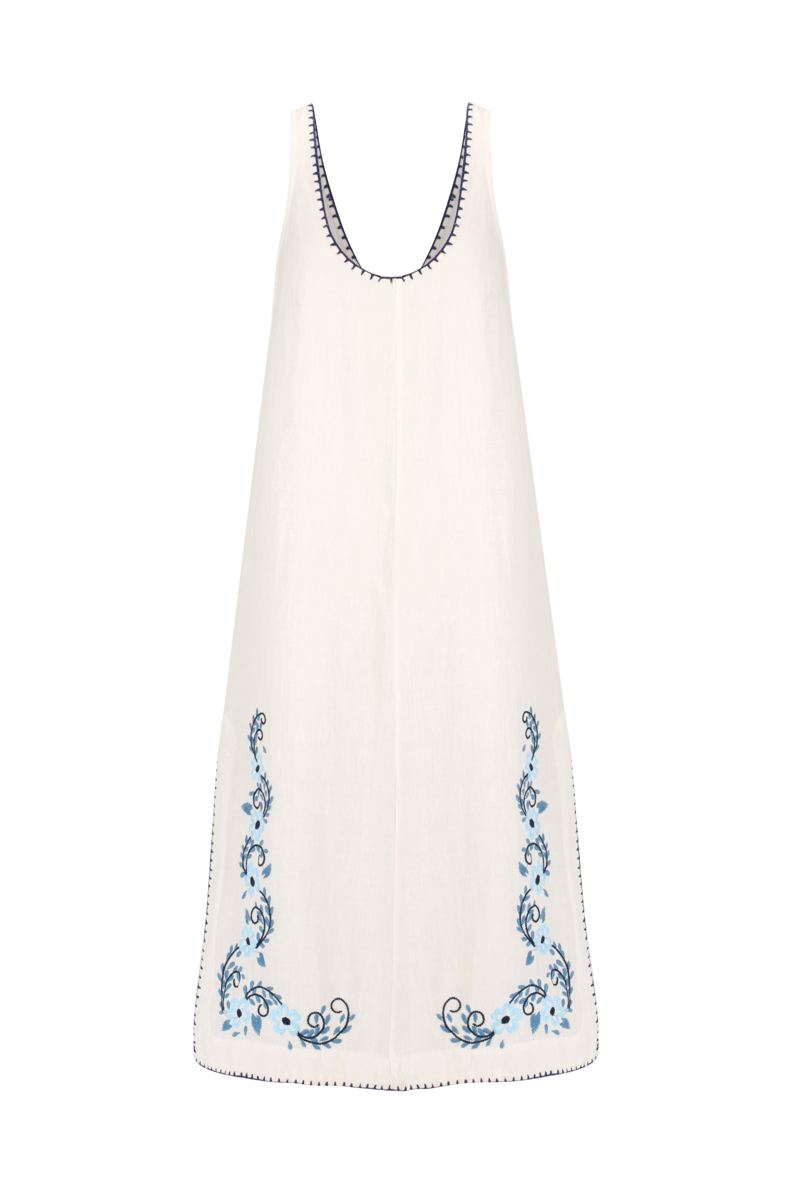 Maria Dress - Blossom Indigo