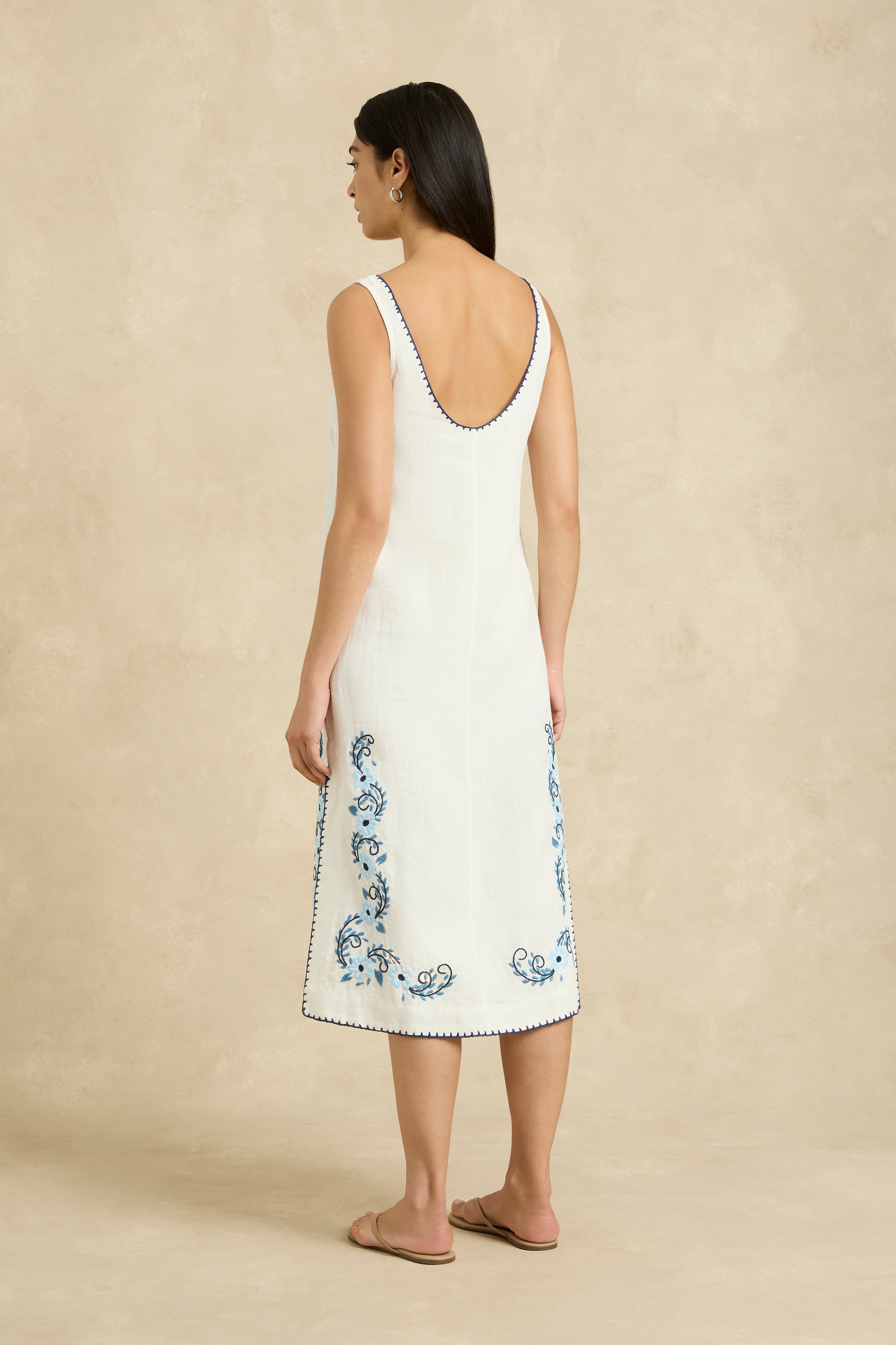 Maria Dress - Blossom Indigo
