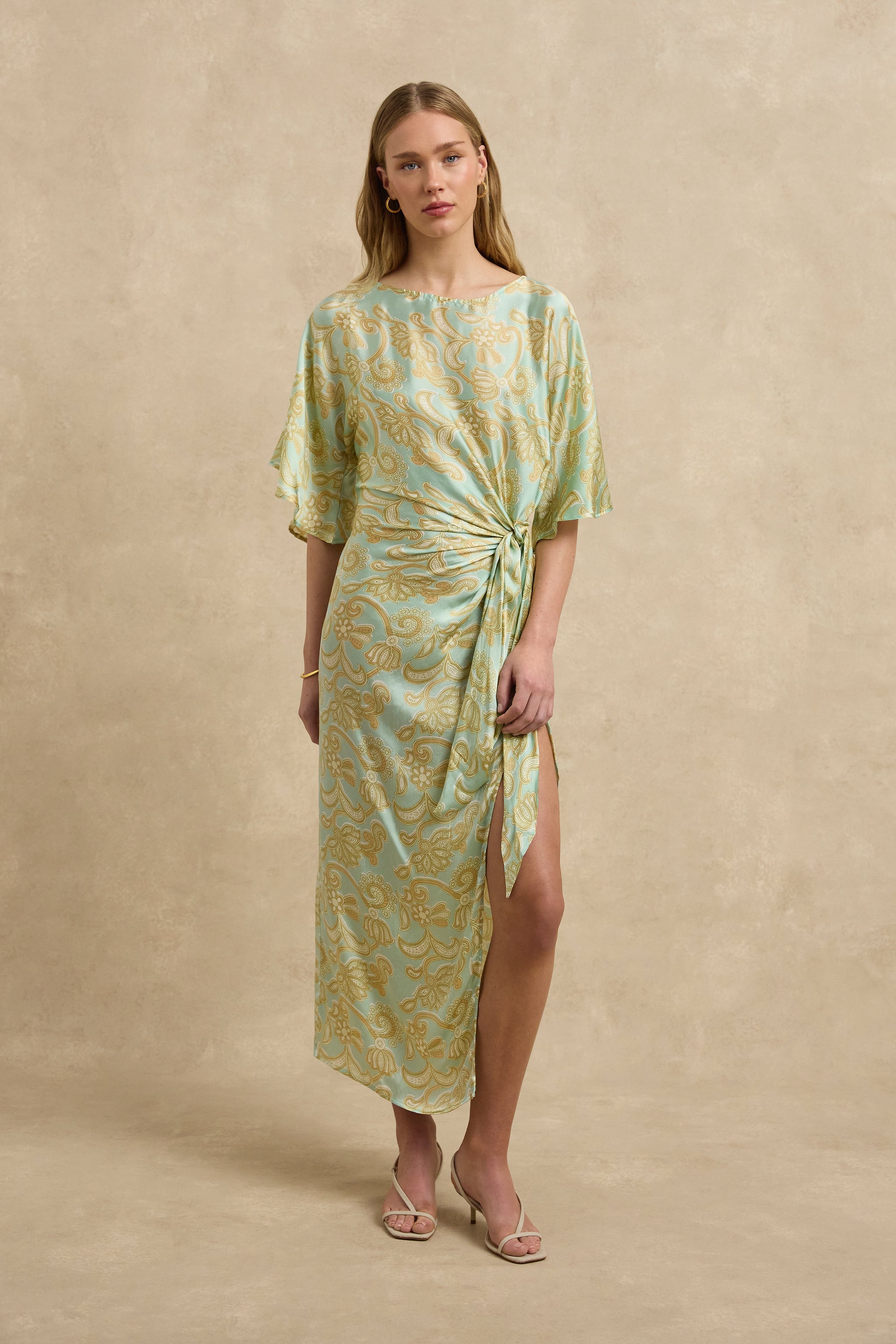 Marzia Dress - Brocade Mint Marzia Dress - Brocade Mint
