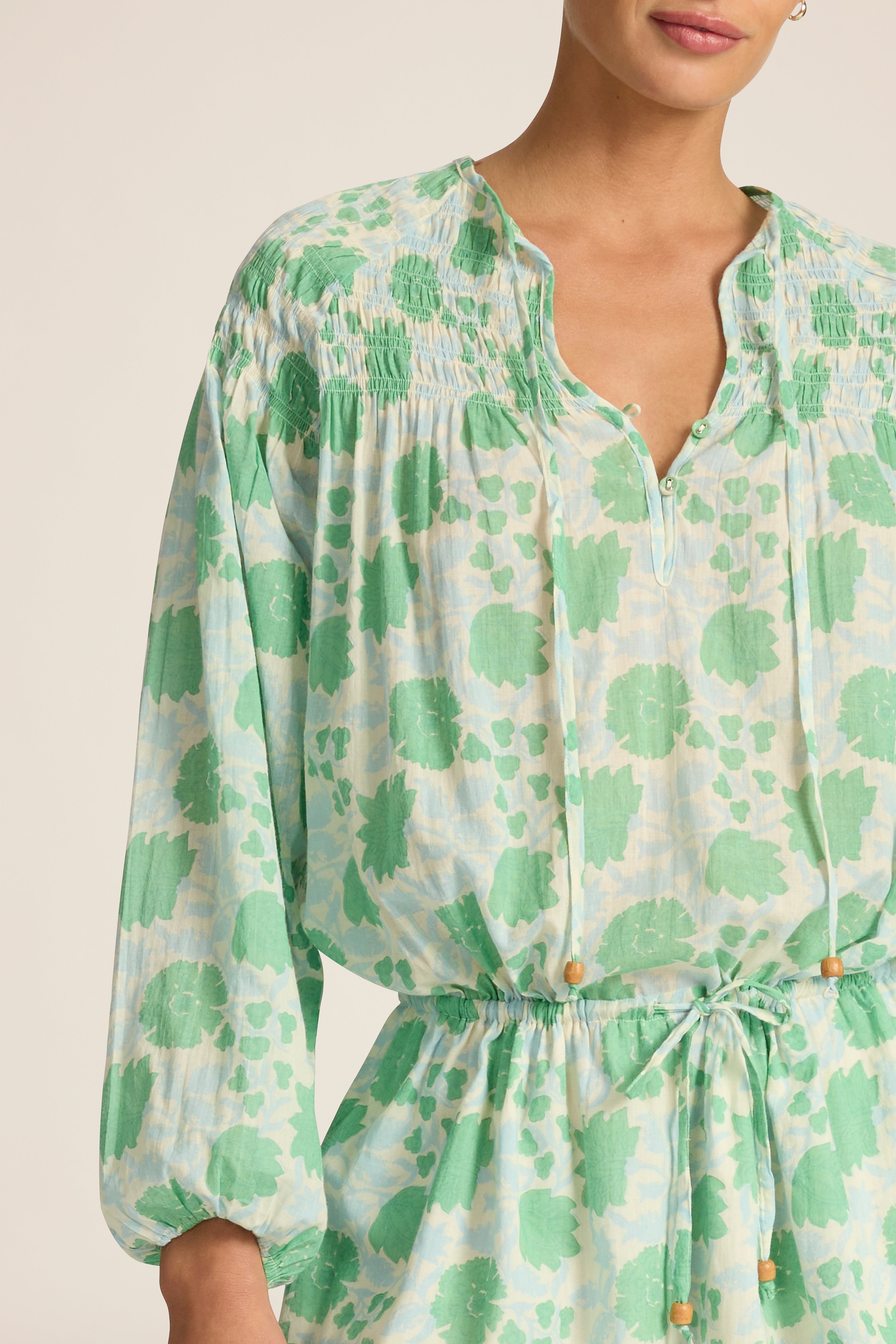 Maya Mini Dress - Albenya Mint
